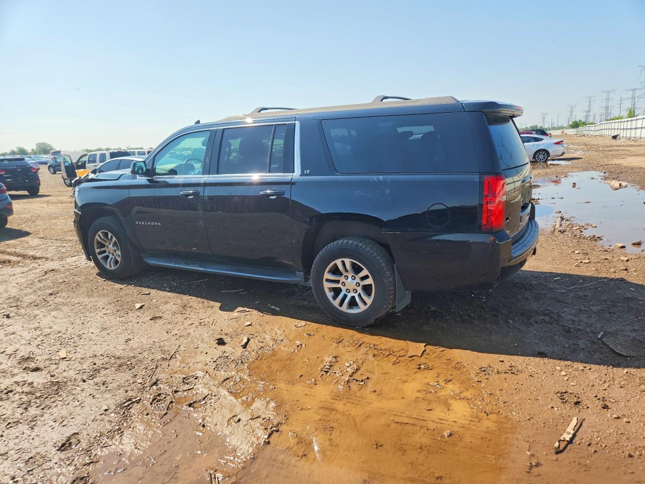 2015 Chevrolet Suburban C1500 Lt Black vin: 1GNSCJKC3FR698497