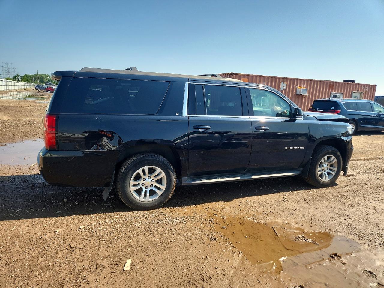 2015 Chevrolet Suburban C1500 Lt Black vin: 1GNSCJKC3FR698497