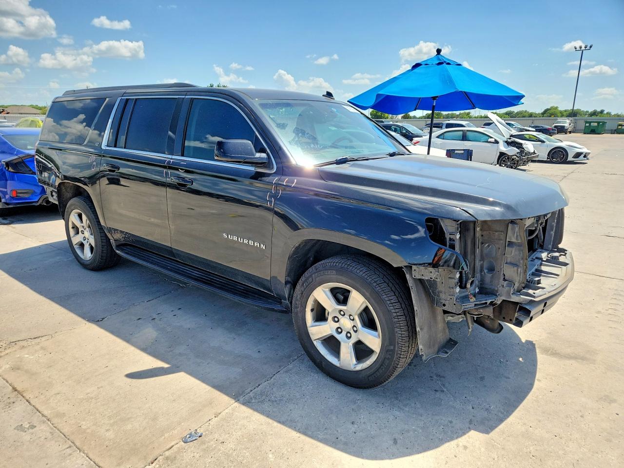 2015 Chevrolet Suburban C1500 Lt Black vin: 1GNSCJKC4FR295970