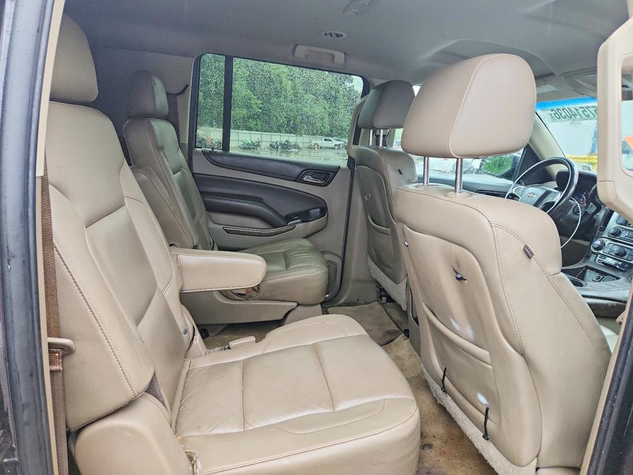 2015 Chevrolet Suburban C1500 Lt Gray vin: 1GNSCJKC5FR563196