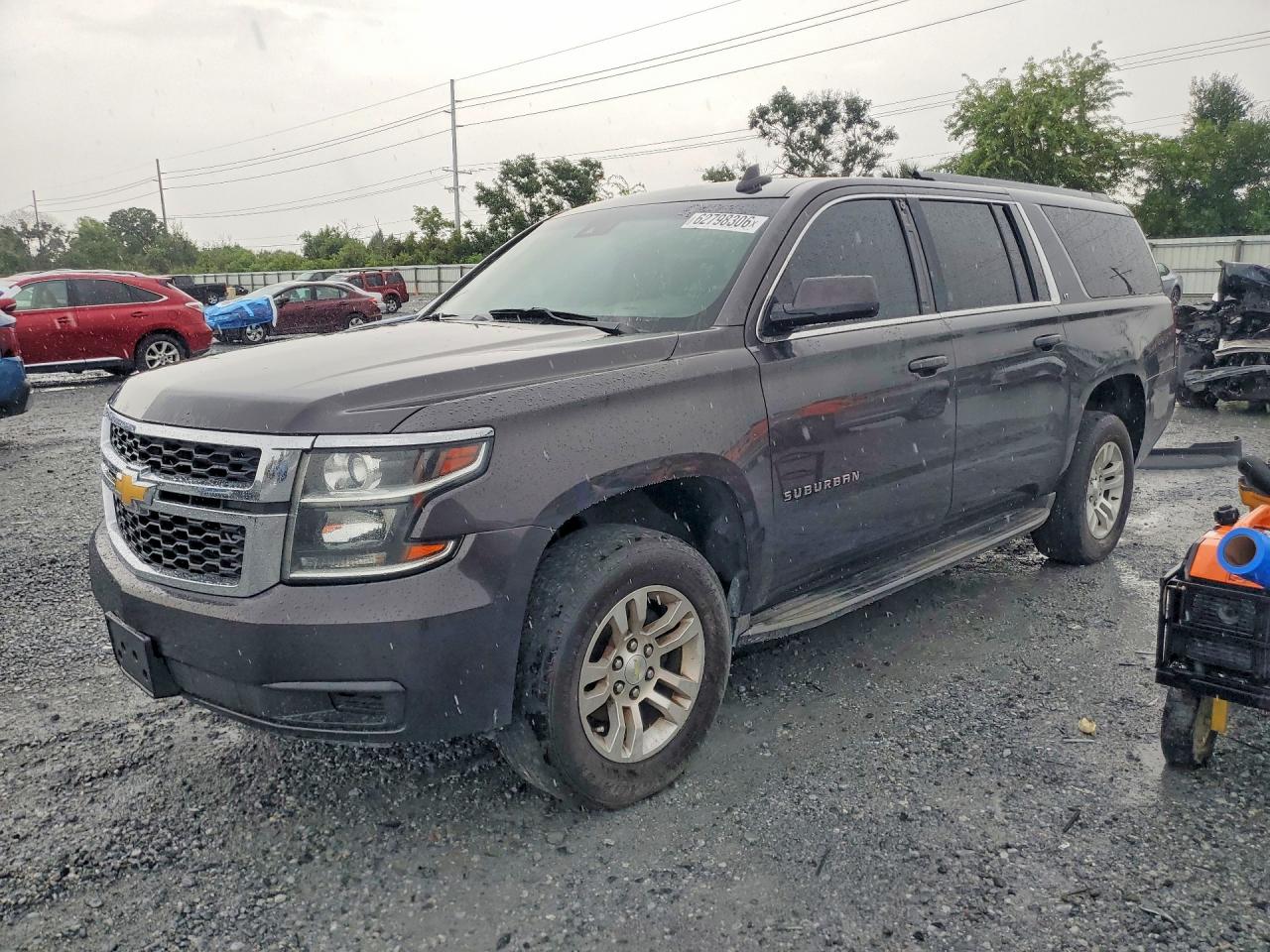 2015 Chevrolet Suburban C1500 Lt Gray vin: 1GNSCJKC5FR581696