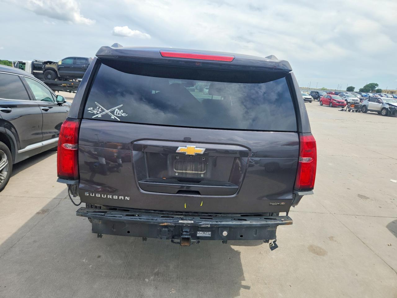 2015 Chevrolet Suburban C1500 Lt Gray vin: 1GNSCJKC5FR593458