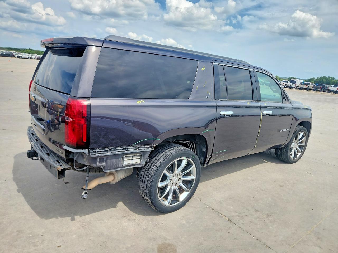 2015 Chevrolet Suburban C1500 Lt Gray vin: 1GNSCJKC5FR593458