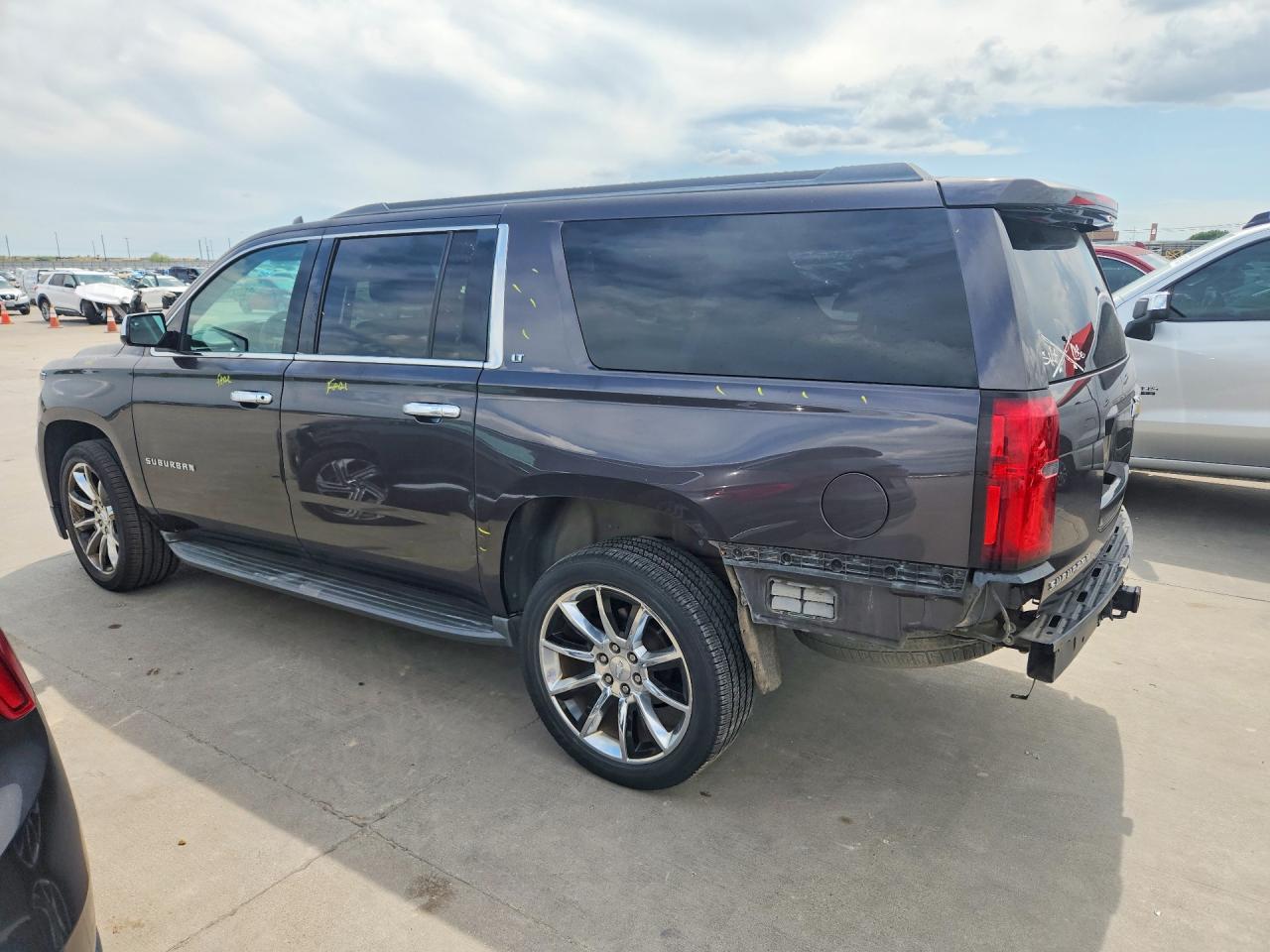 2015 Chevrolet Suburban C1500 Lt Gray vin: 1GNSCJKC5FR593458