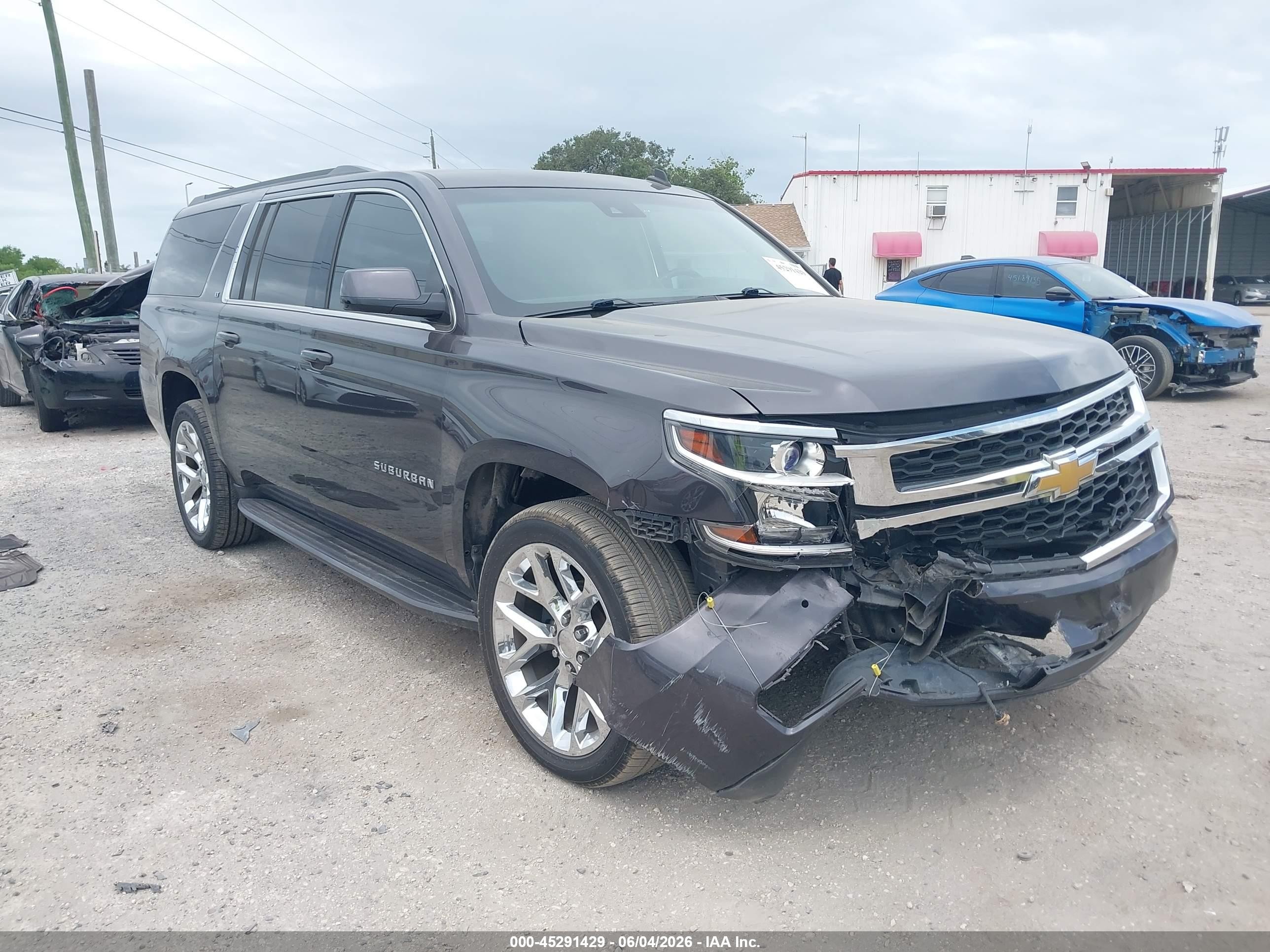 2015 Chevrolet Suburban 1500 Lt Gray vin: 1GNSCJKC6FR143348