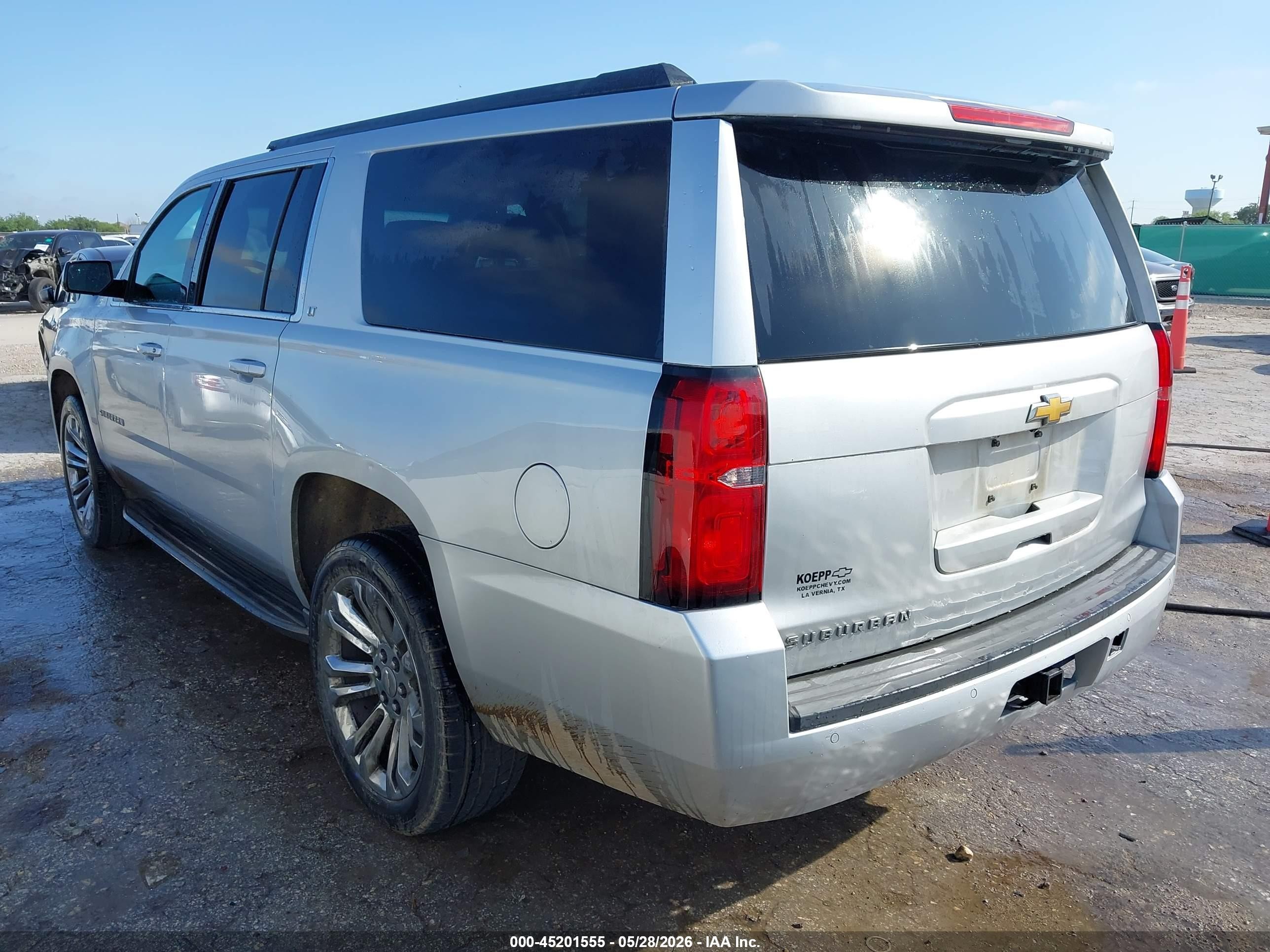 2015 Chevrolet Suburban 1500 Lt Silver vin: 1GNSCJKC6FR222972