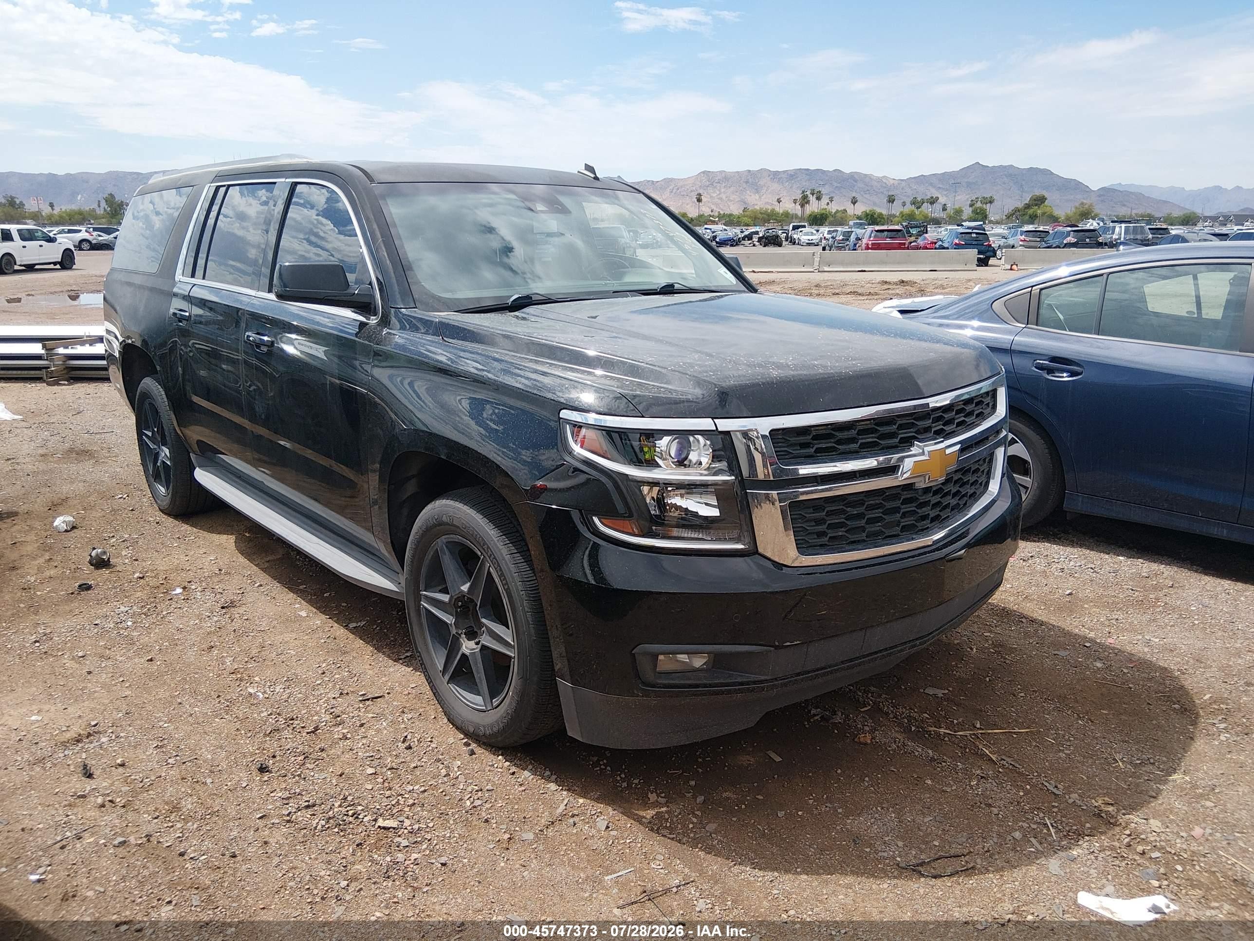 2015 Chevrolet Suburban Lt Black vin: 1GNSCJKC6FR238606