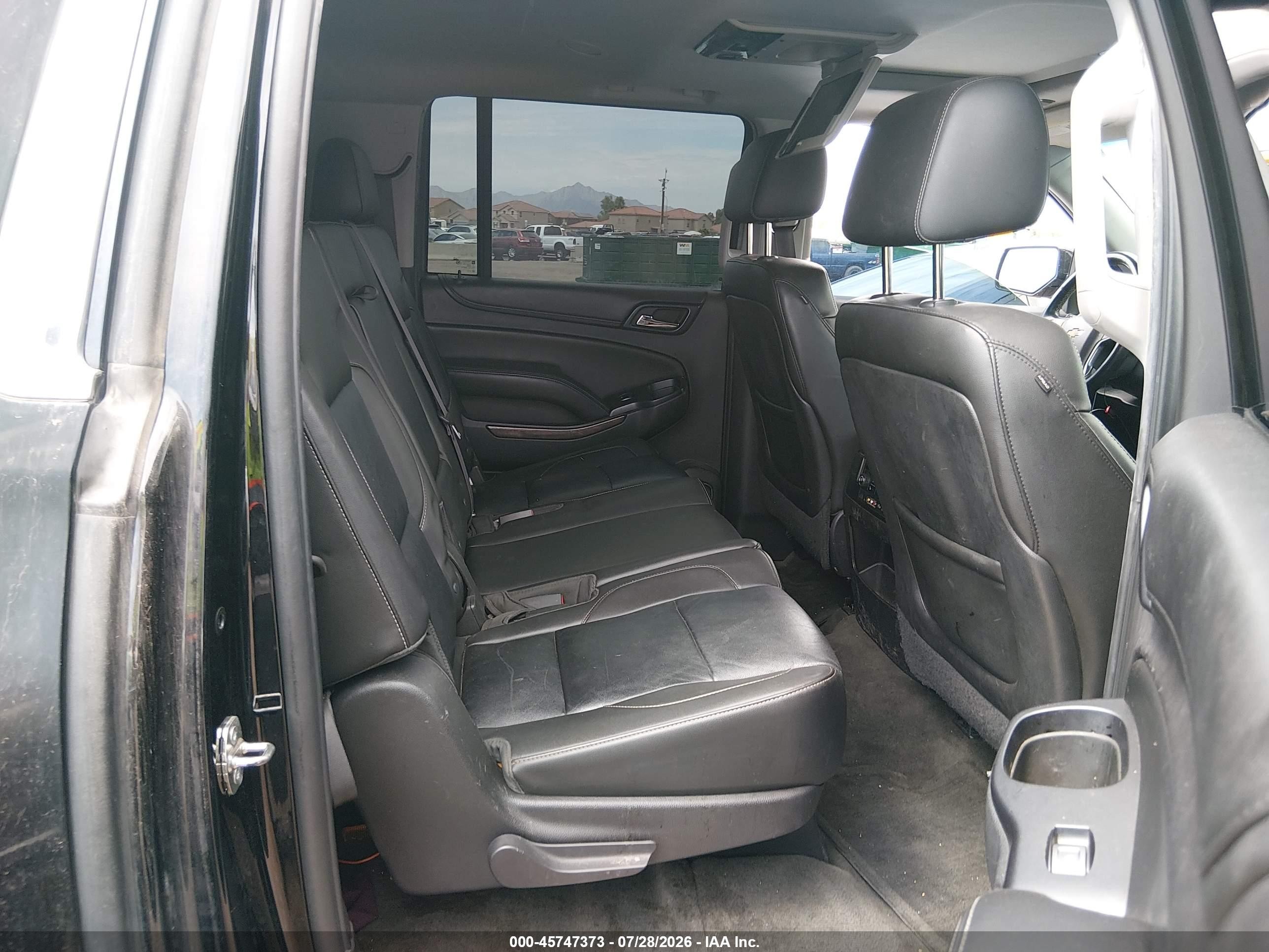 2015 Chevrolet Suburban Lt Black vin: 1GNSCJKC6FR238606