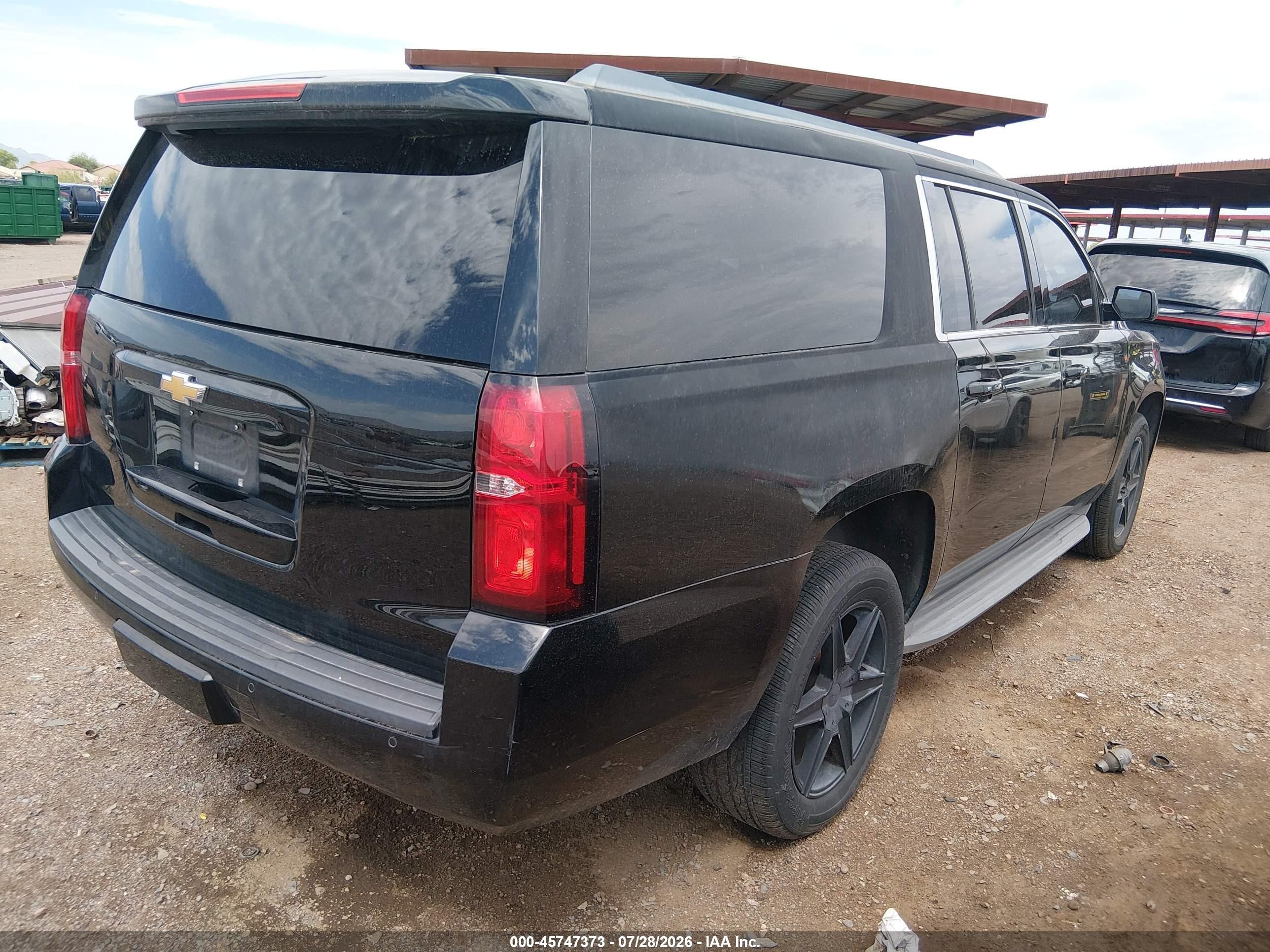 2015 Chevrolet Suburban Lt Black vin: 1GNSCJKC6FR238606
