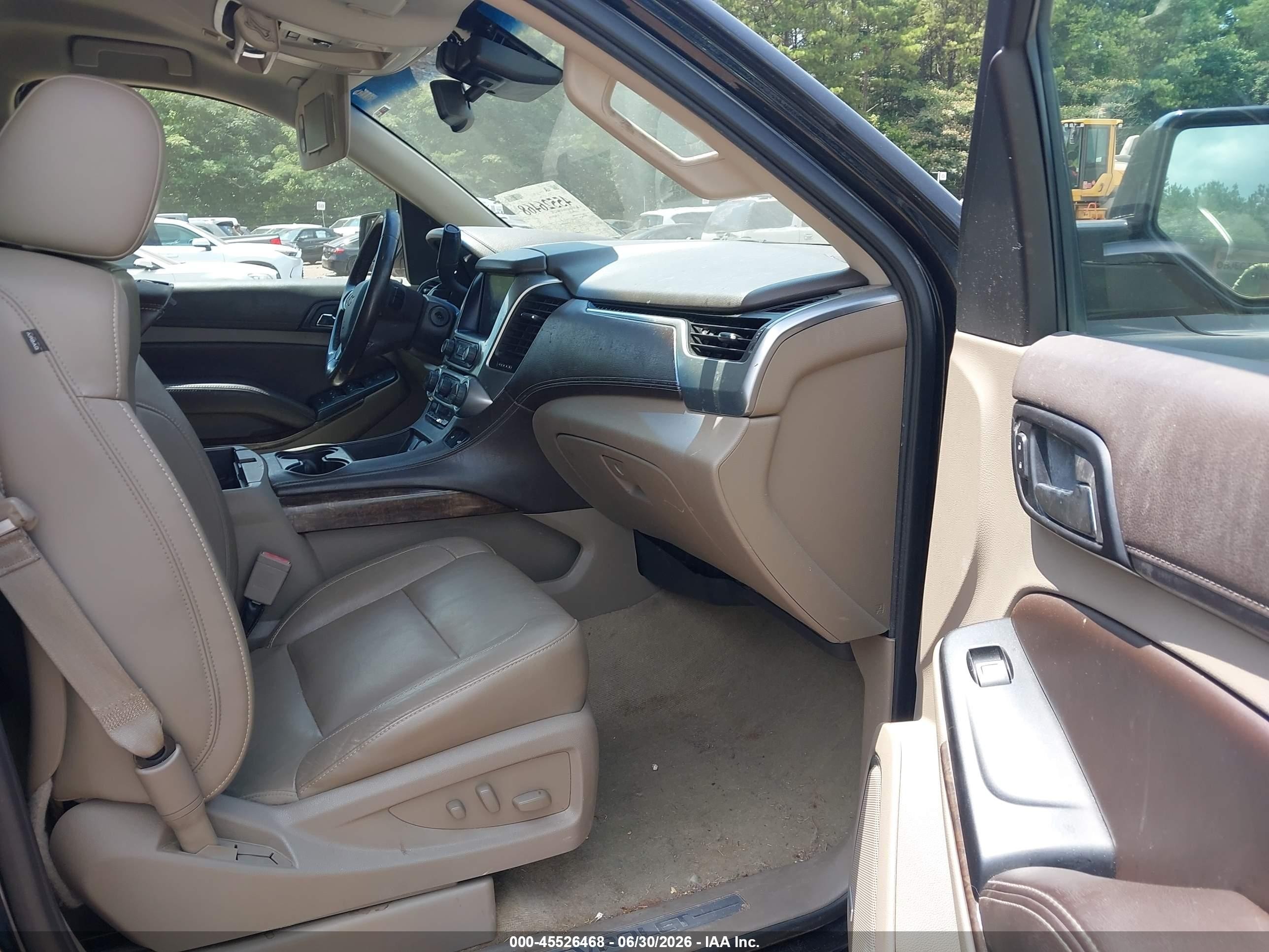 2015 Chevrolet Suburban Lt Black vin: 1GNSCJKC6FR558105