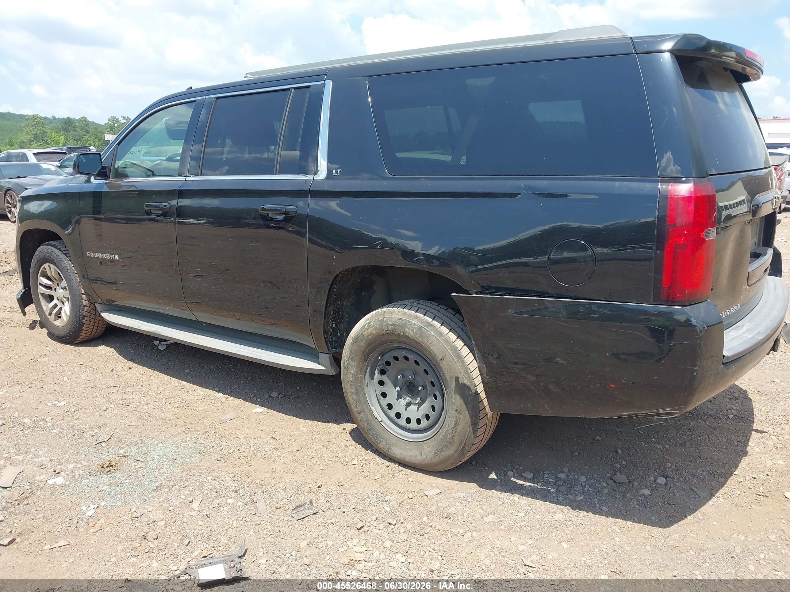 2015 Chevrolet Suburban Lt Black vin: 1GNSCJKC6FR558105