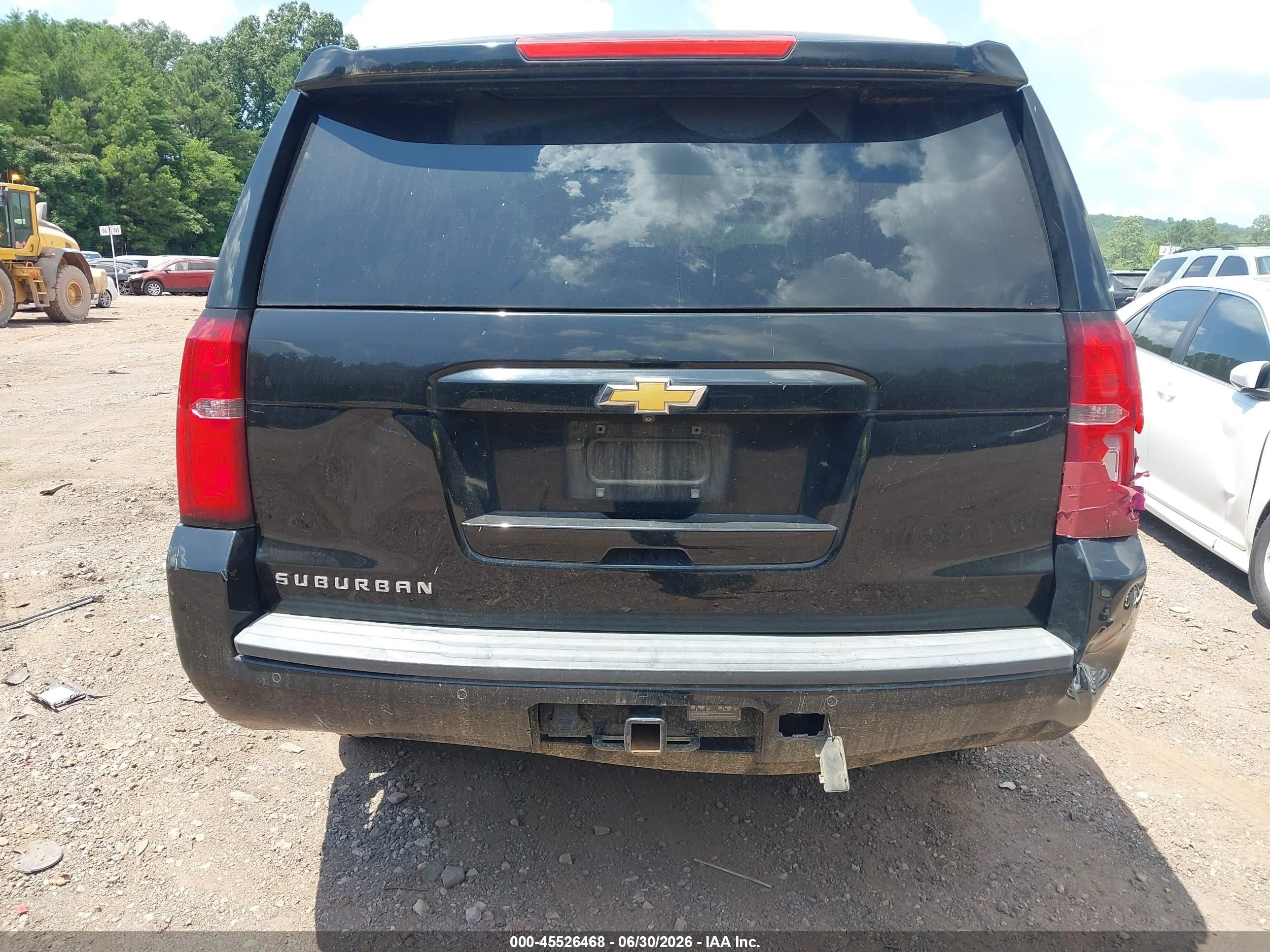 2015 Chevrolet Suburban Lt Black vin: 1GNSCJKC6FR558105
