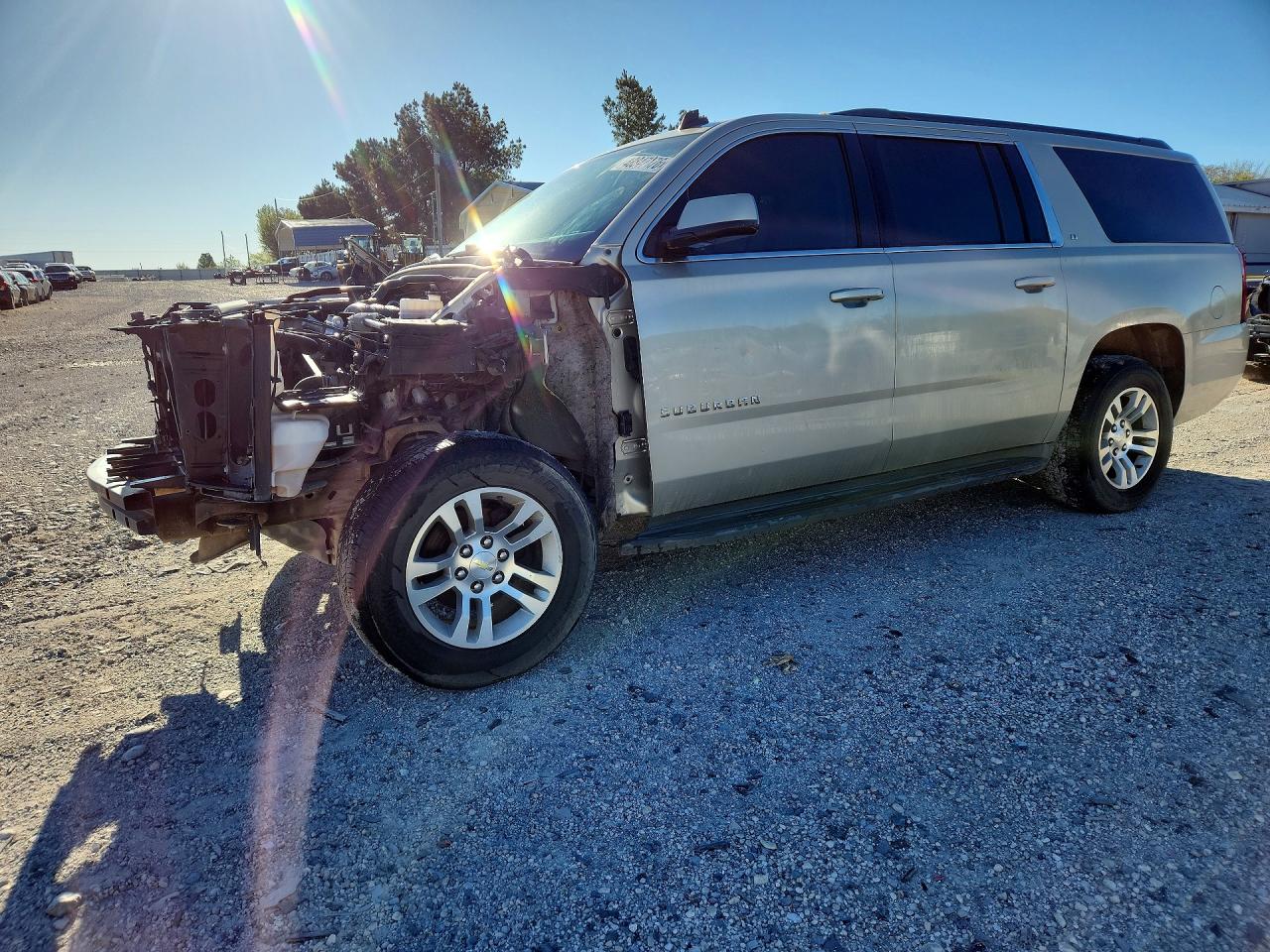 2015 Chevrolet Suburban C1500 Lt Silver vin: 1GNSCJKC7FR263532