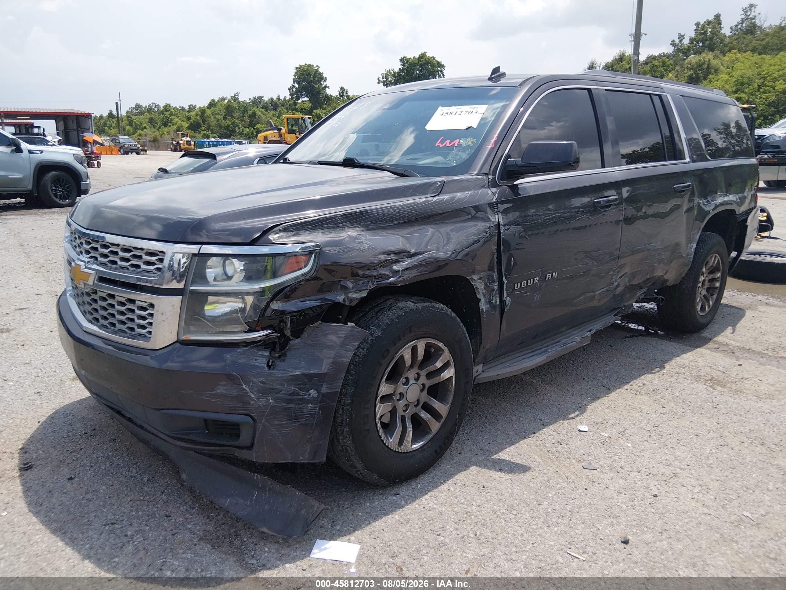2015 Chevrolet Suburban Lt Gray vin: 1GNSCJKC7FR267306