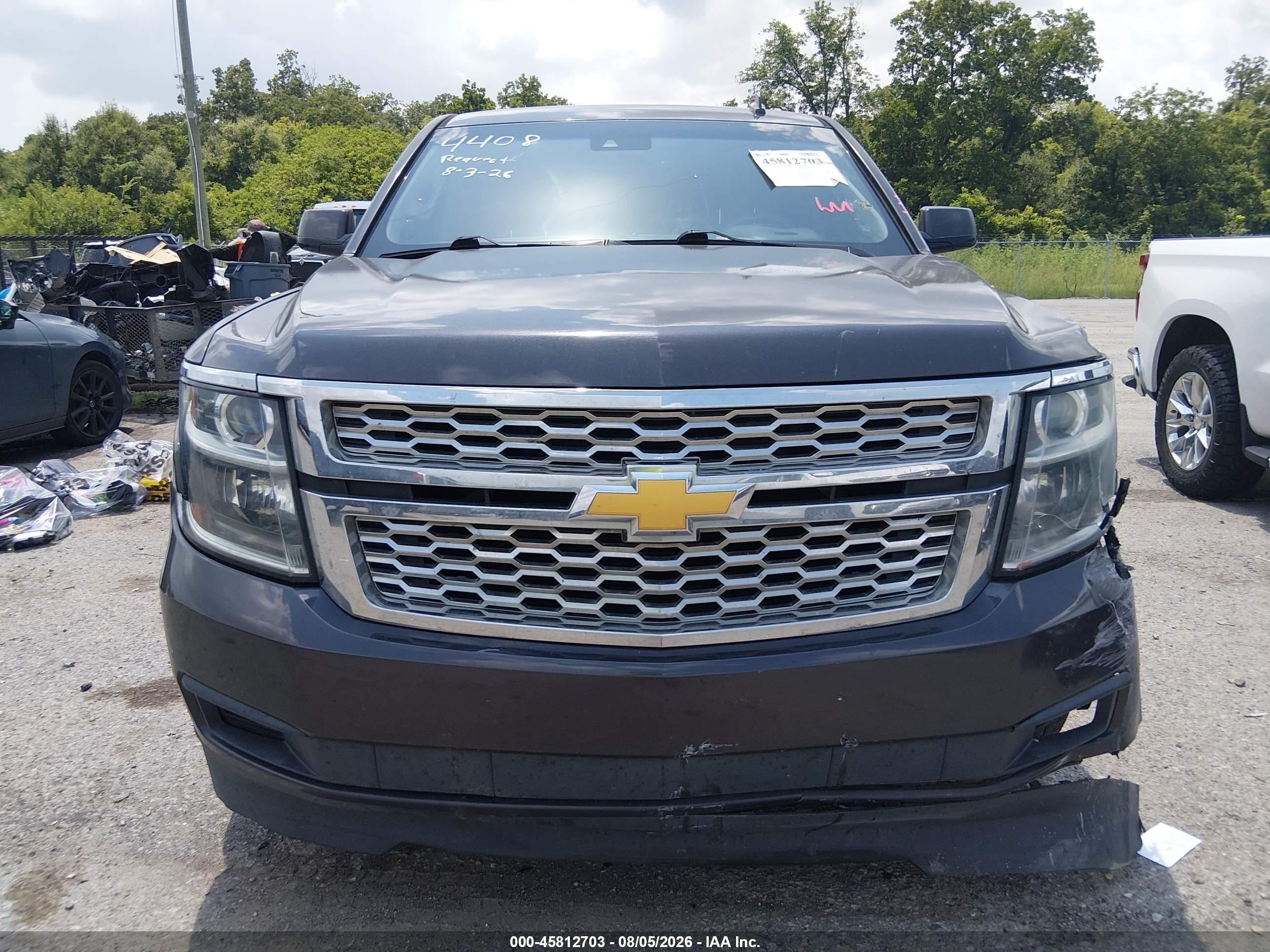 2015 Chevrolet Suburban Lt Gray vin: 1GNSCJKC7FR267306
