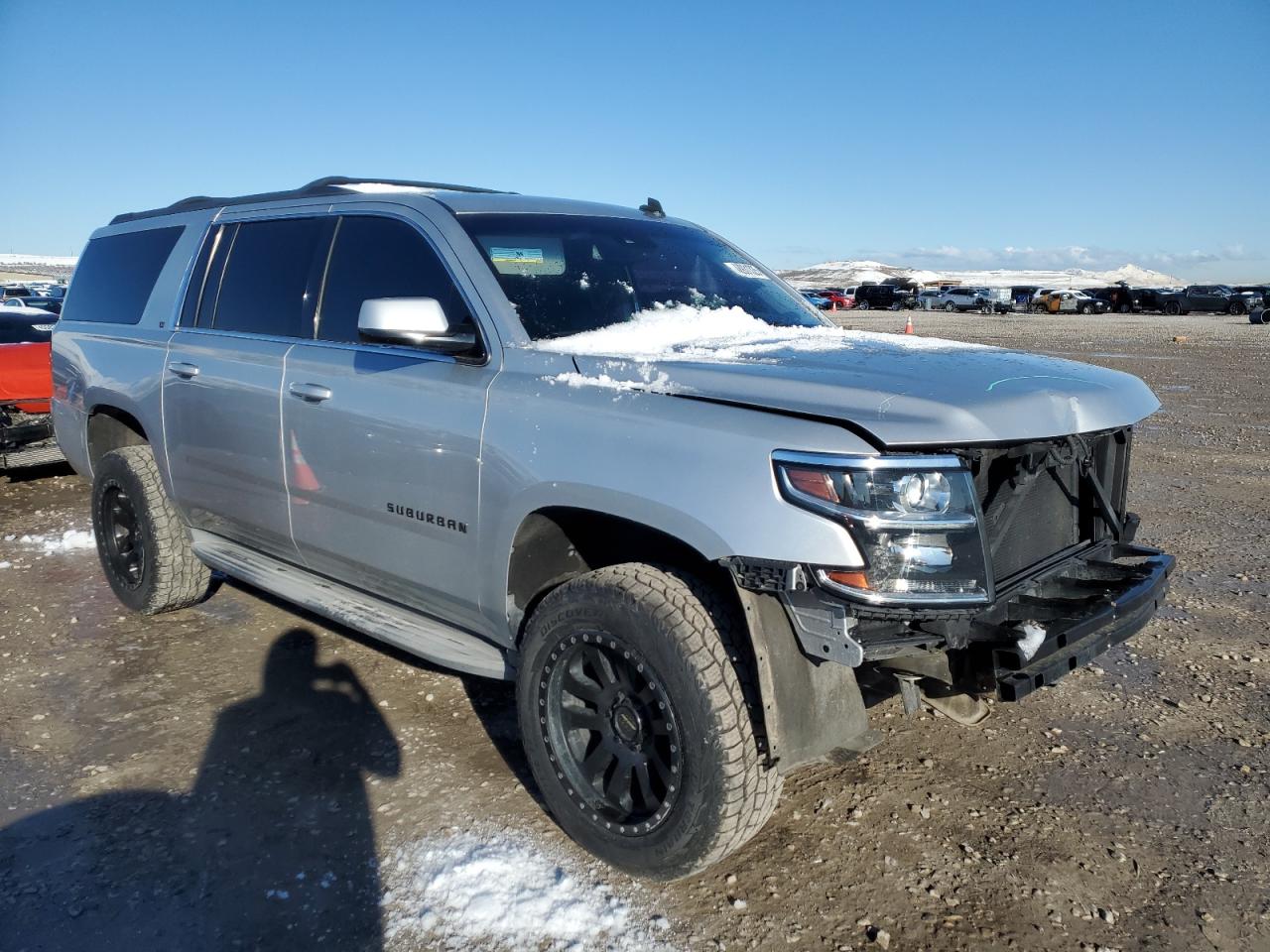 2015 Chevrolet Suburban C1500 Lt Silver vin: 1GNSCJKC9FR121943