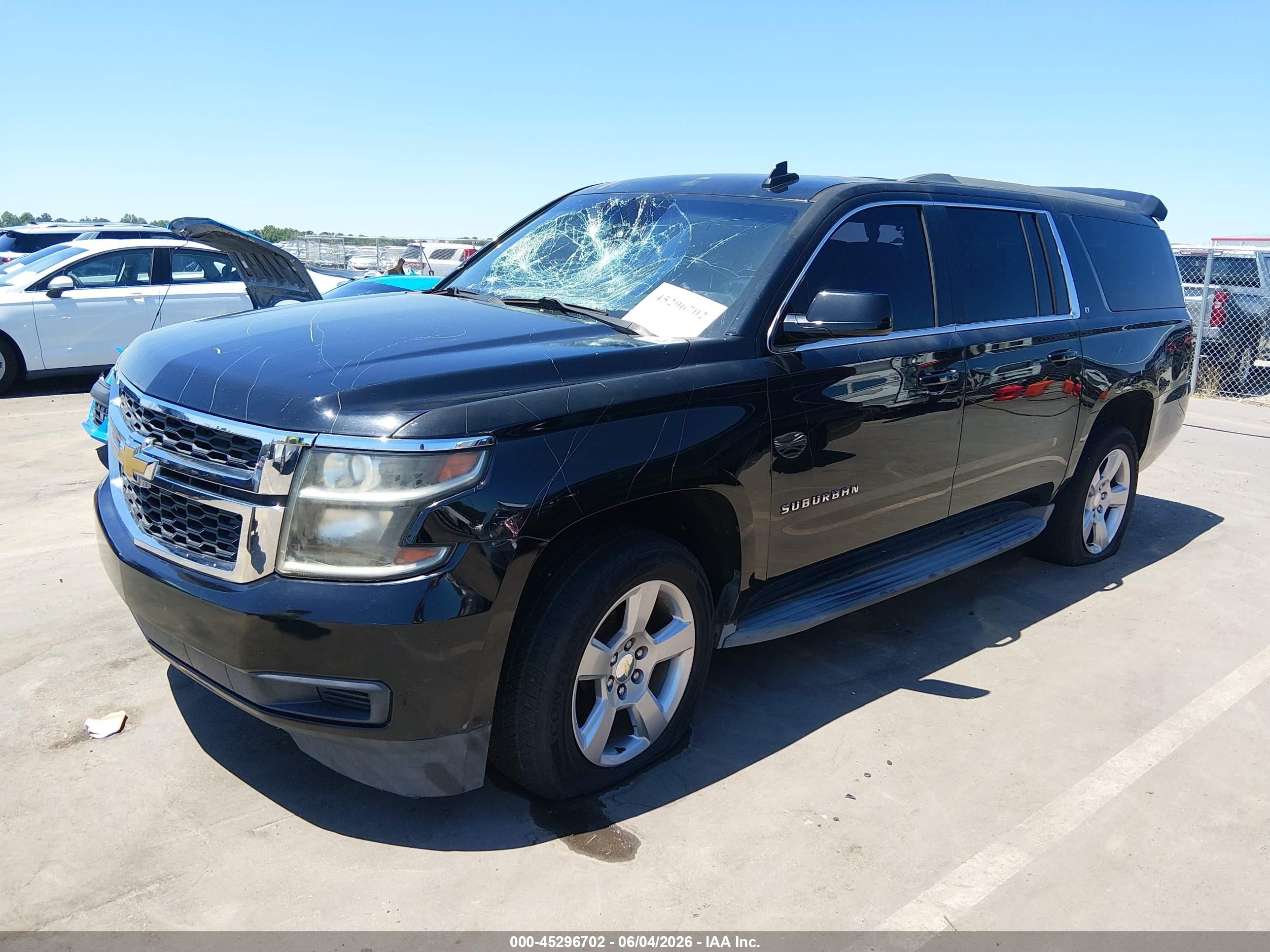 2015 Chevrolet Suburban 1500 Lt Black vin: 1GNSCJKC9FR553982