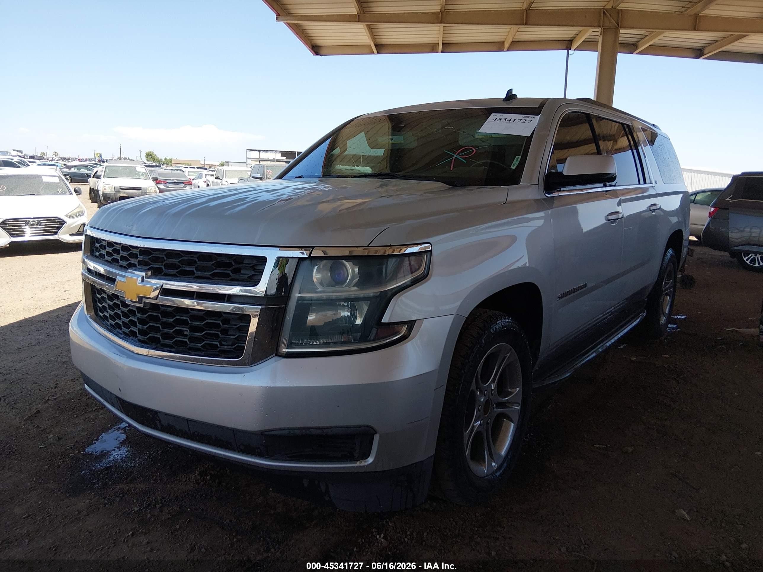 2015 Chevrolet Suburban 1500 Lt Gray vin: 1GNSCJKCXFR199017