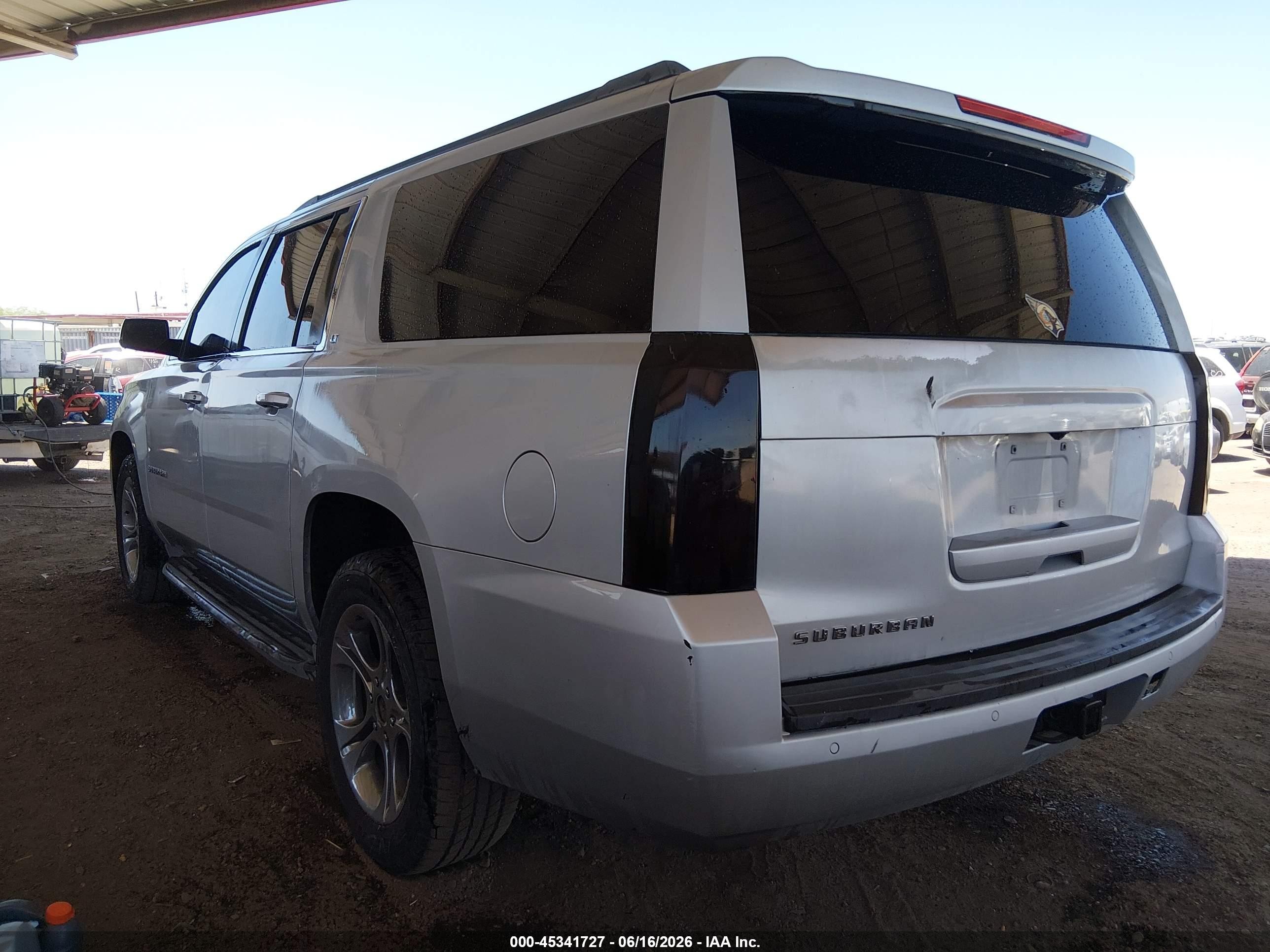 2015 Chevrolet Suburban 1500 Lt Gray vin: 1GNSCJKCXFR199017