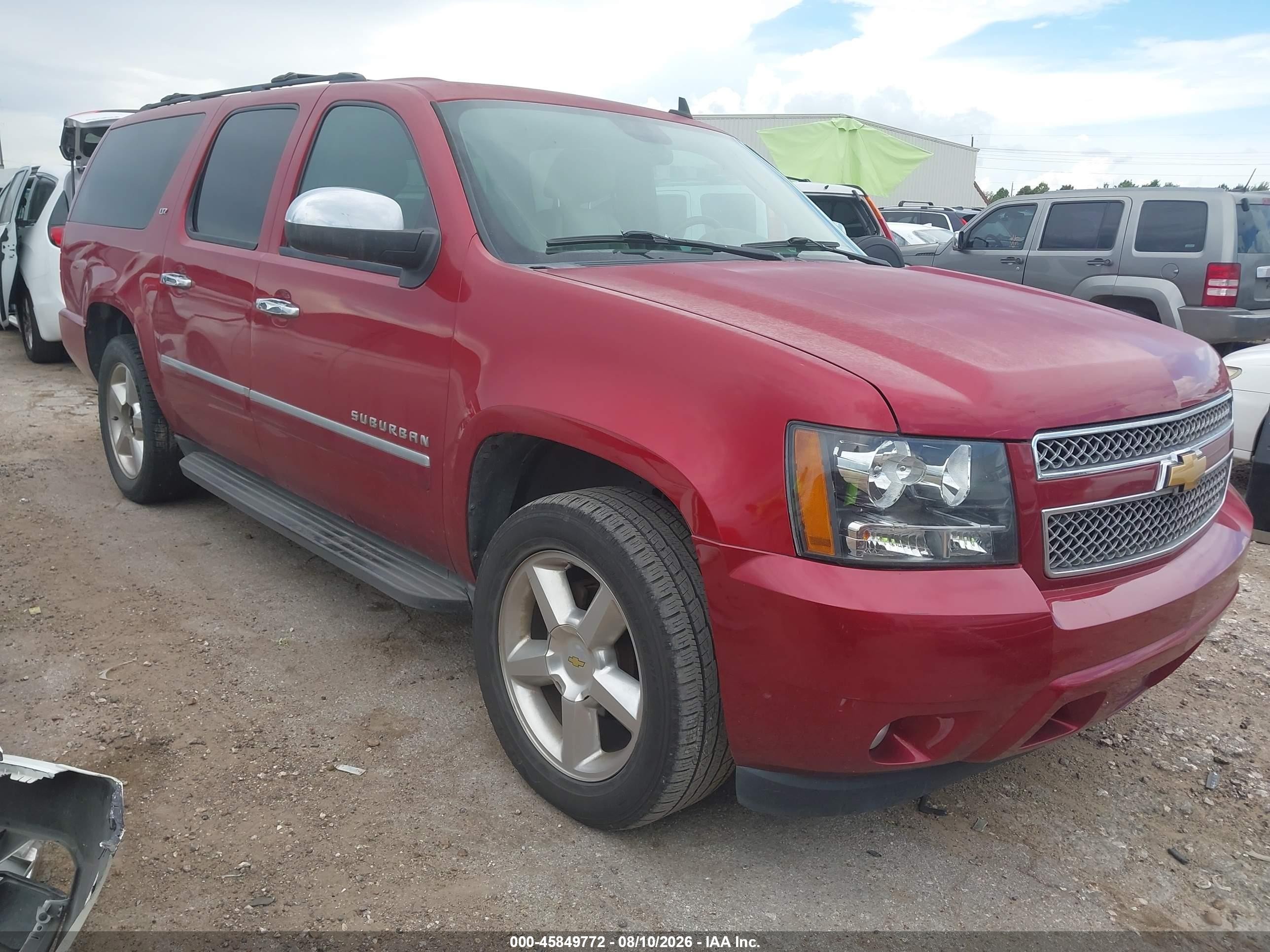 2014 Chevrolet Suburban Ltz Red vin: 1GNSCKE03ER172635