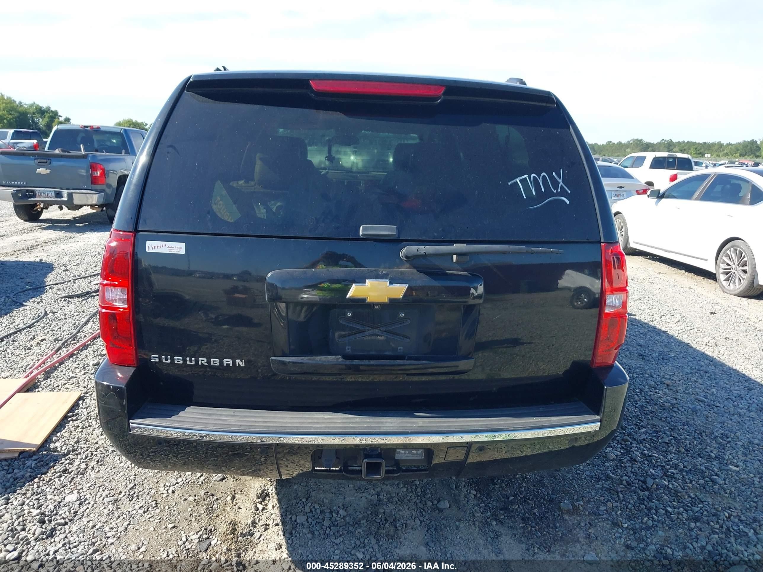 2013 Chevrolet Suburban 1500 Ltz Black vin: 1GNSCKE09DR106749