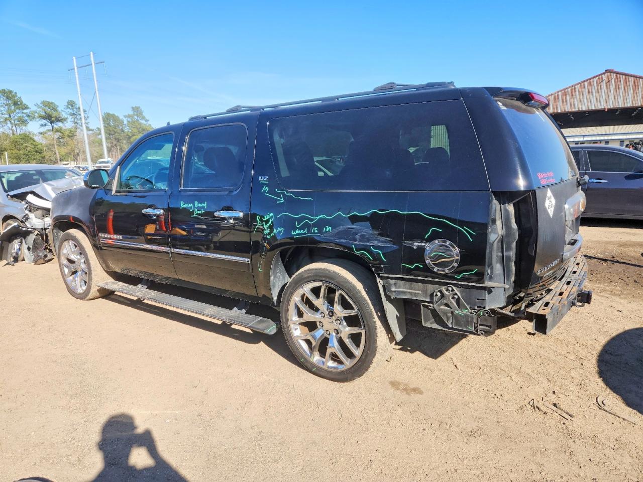 2013 Chevrolet Suburban C1500 Ltz Black vin: 1GNSCKE0XDR227547