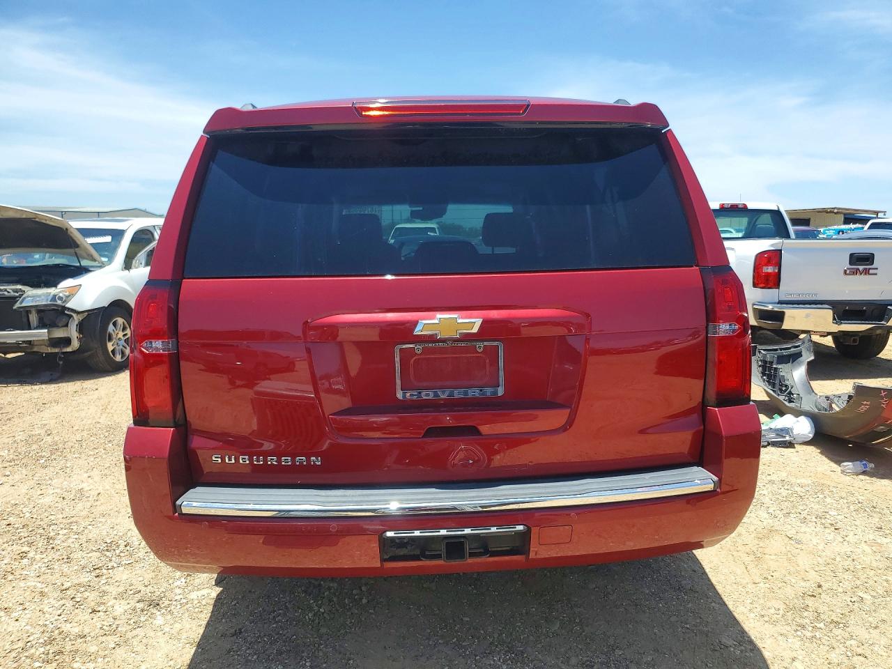 2015 Chevrolet Suburban C1500 Ltz Red vin: 1GNSCKKC0FR210693