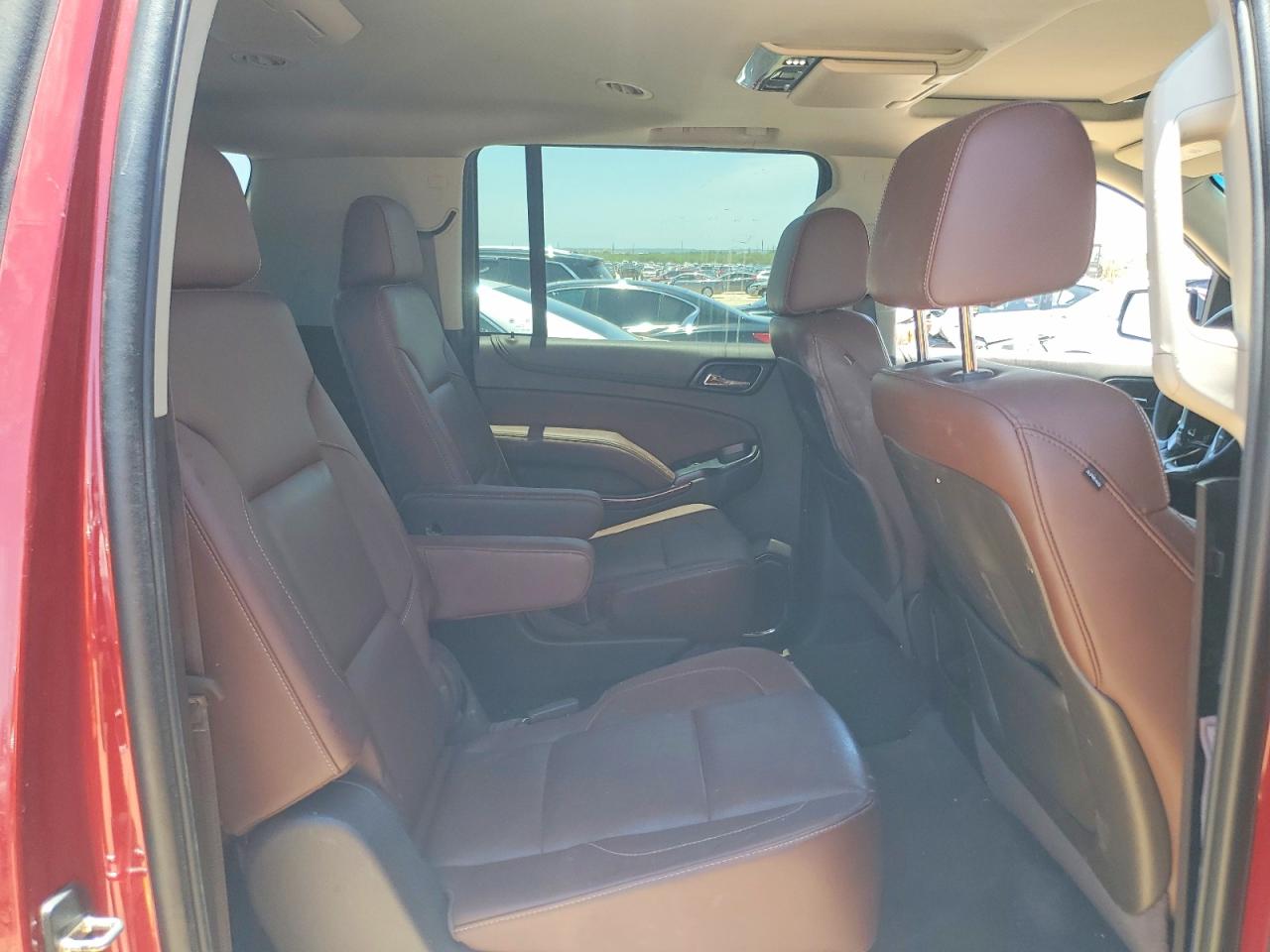 2015 Chevrolet Suburban C1500 Ltz Red vin: 1GNSCKKC0FR210693