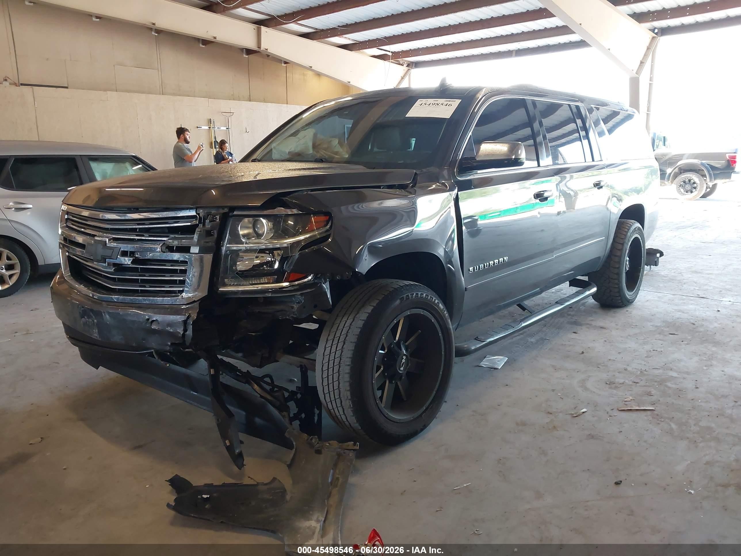 2015 Chevrolet Suburban Ltz Gray vin: 1GNSCKKC0FR715472