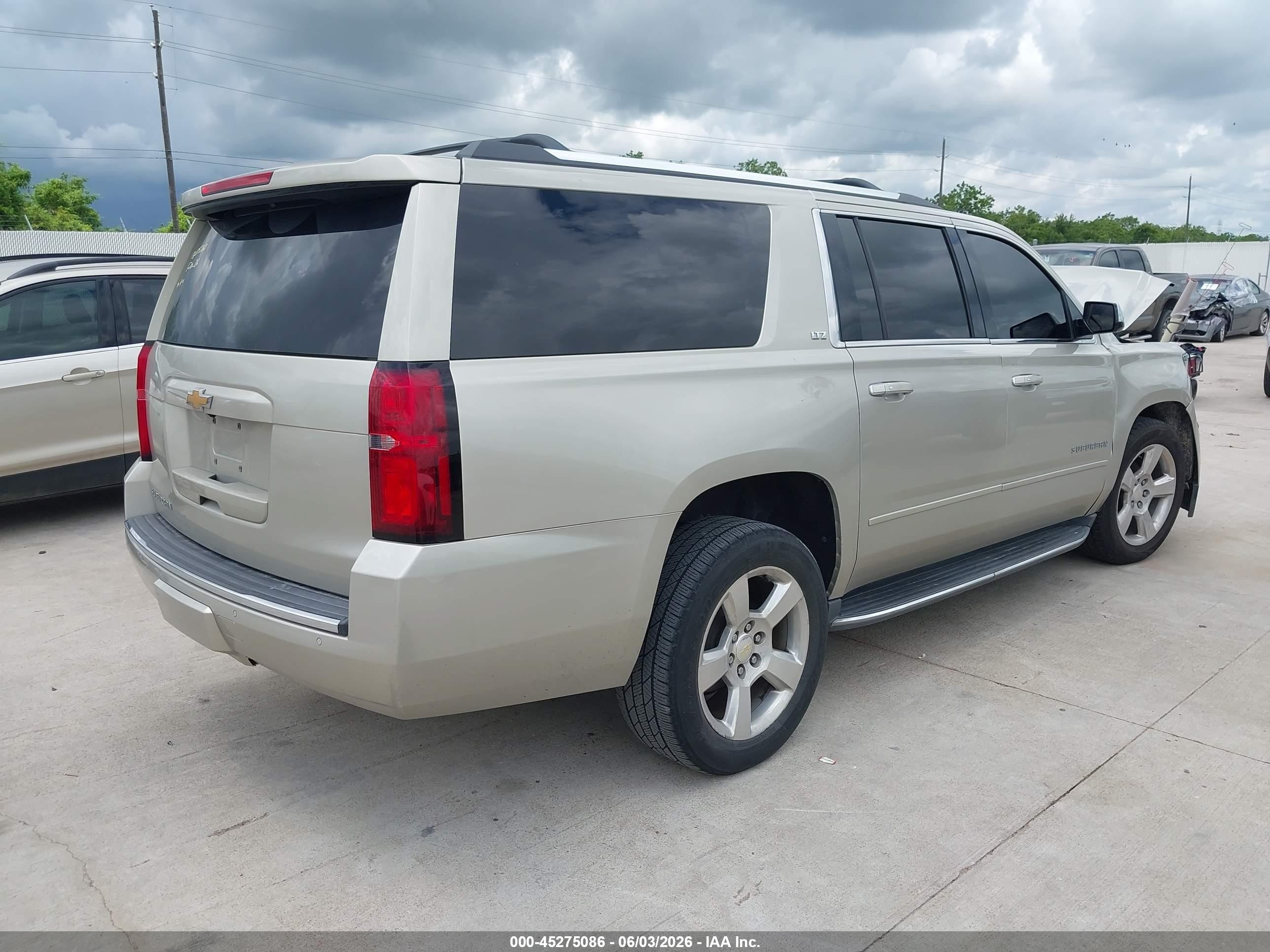 2015 Chevrolet Suburban 1500 Ltz Black vin: 1GNSCKKC1FR671188