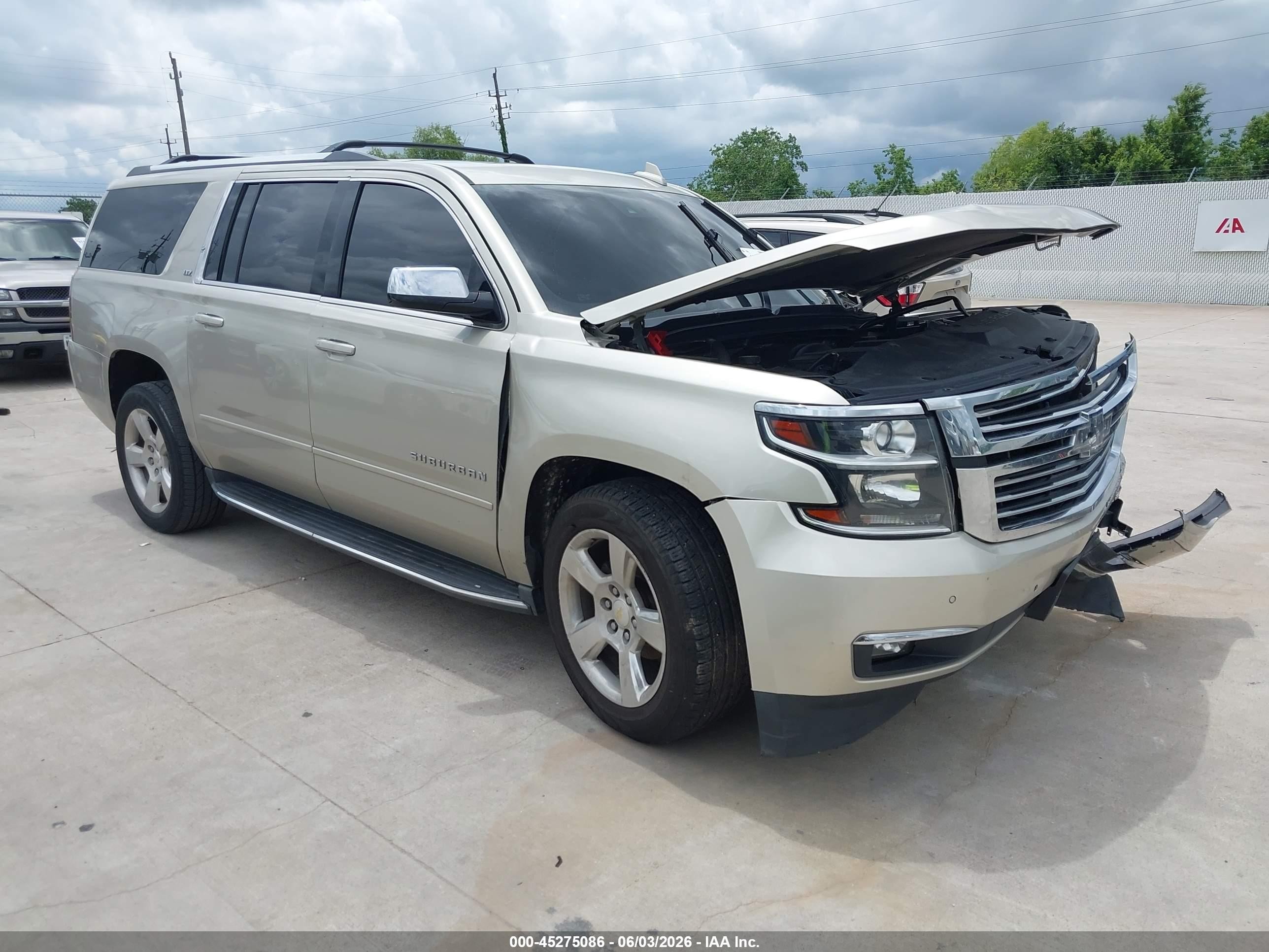 2015 Chevrolet Suburban 1500 Ltz Black vin: 1GNSCKKC1FR671188