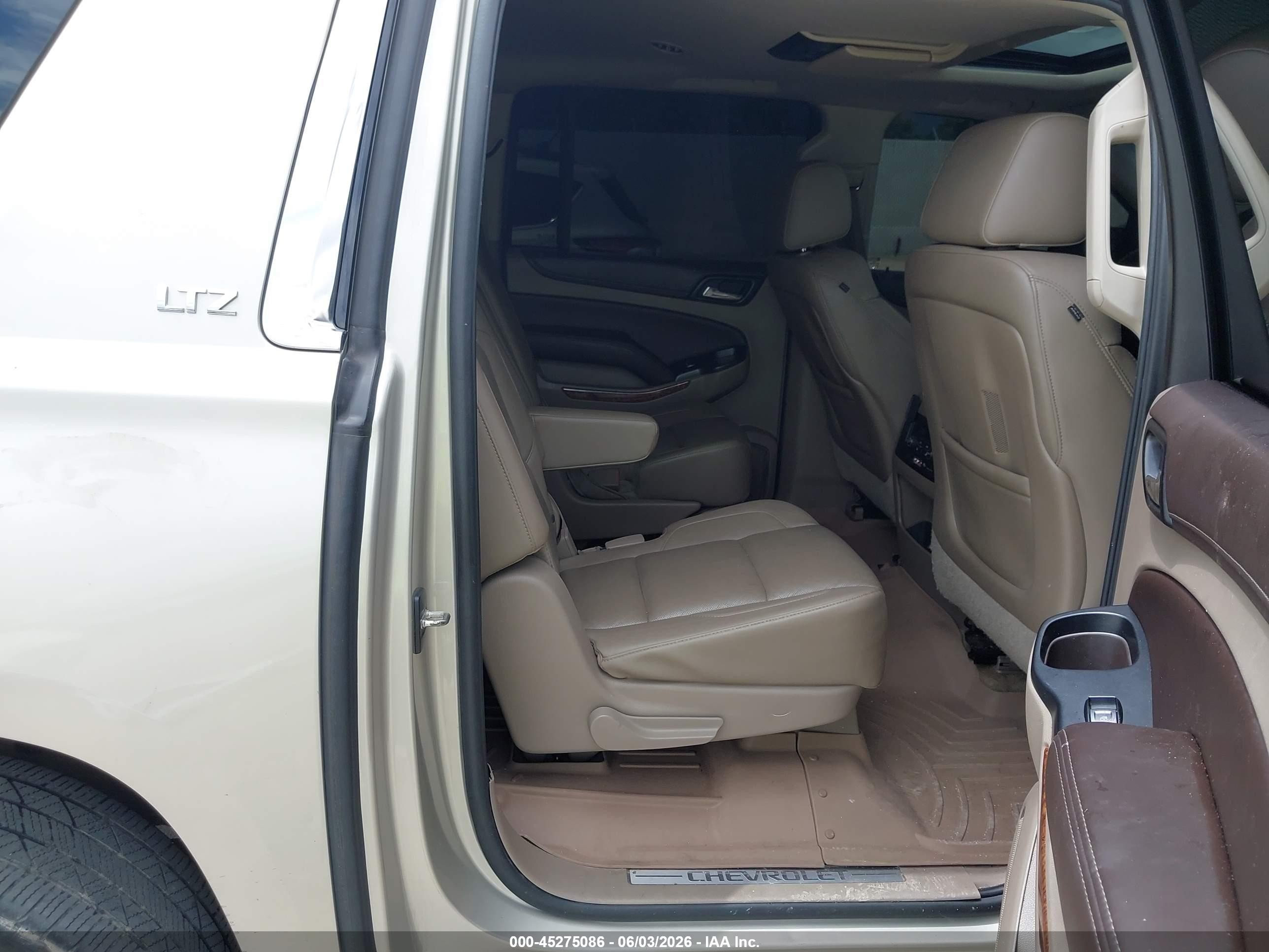2015 Chevrolet Suburban 1500 Ltz Black vin: 1GNSCKKC1FR671188