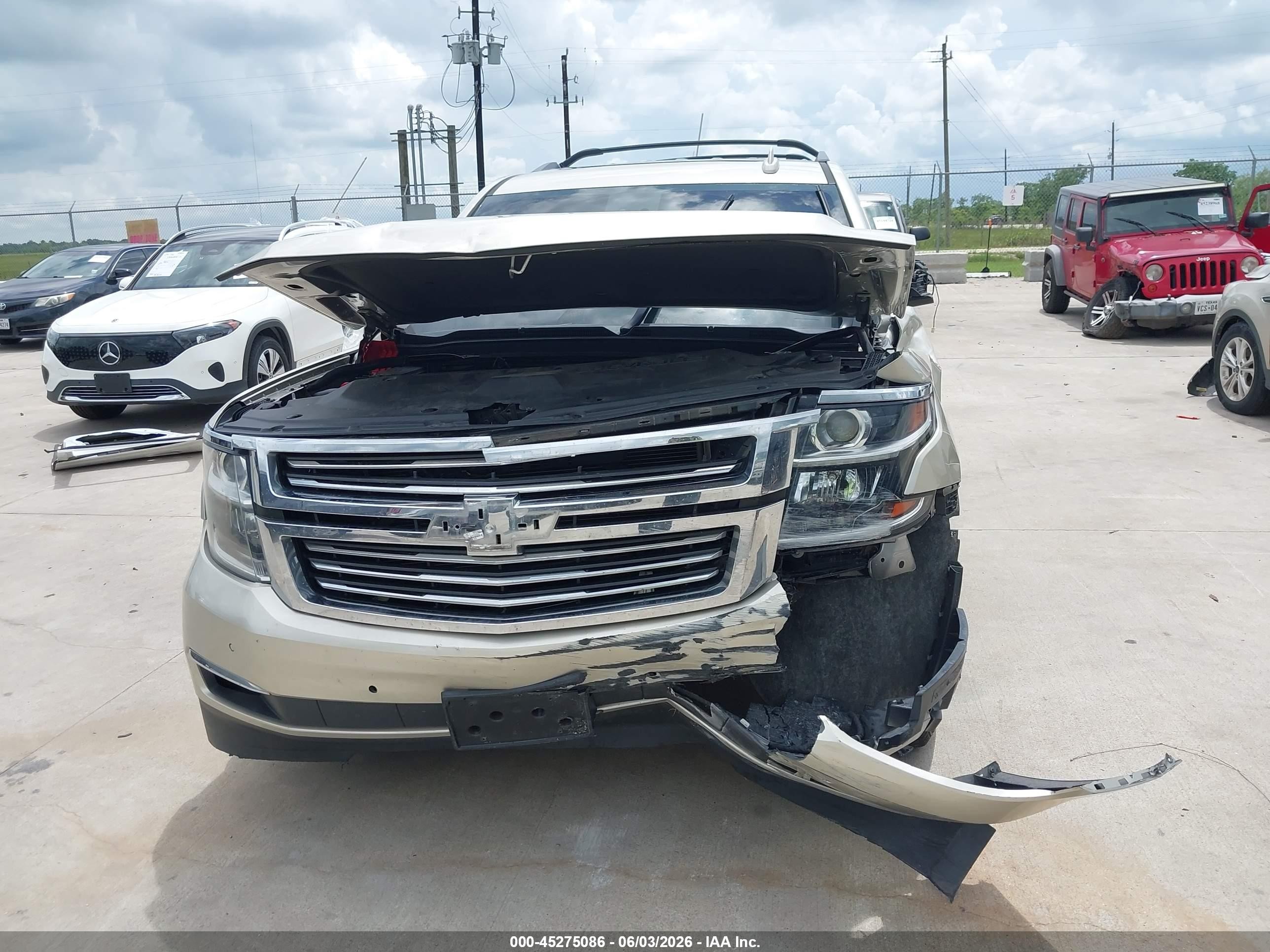 2015 Chevrolet Suburban 1500 Ltz Black vin: 1GNSCKKC1FR671188