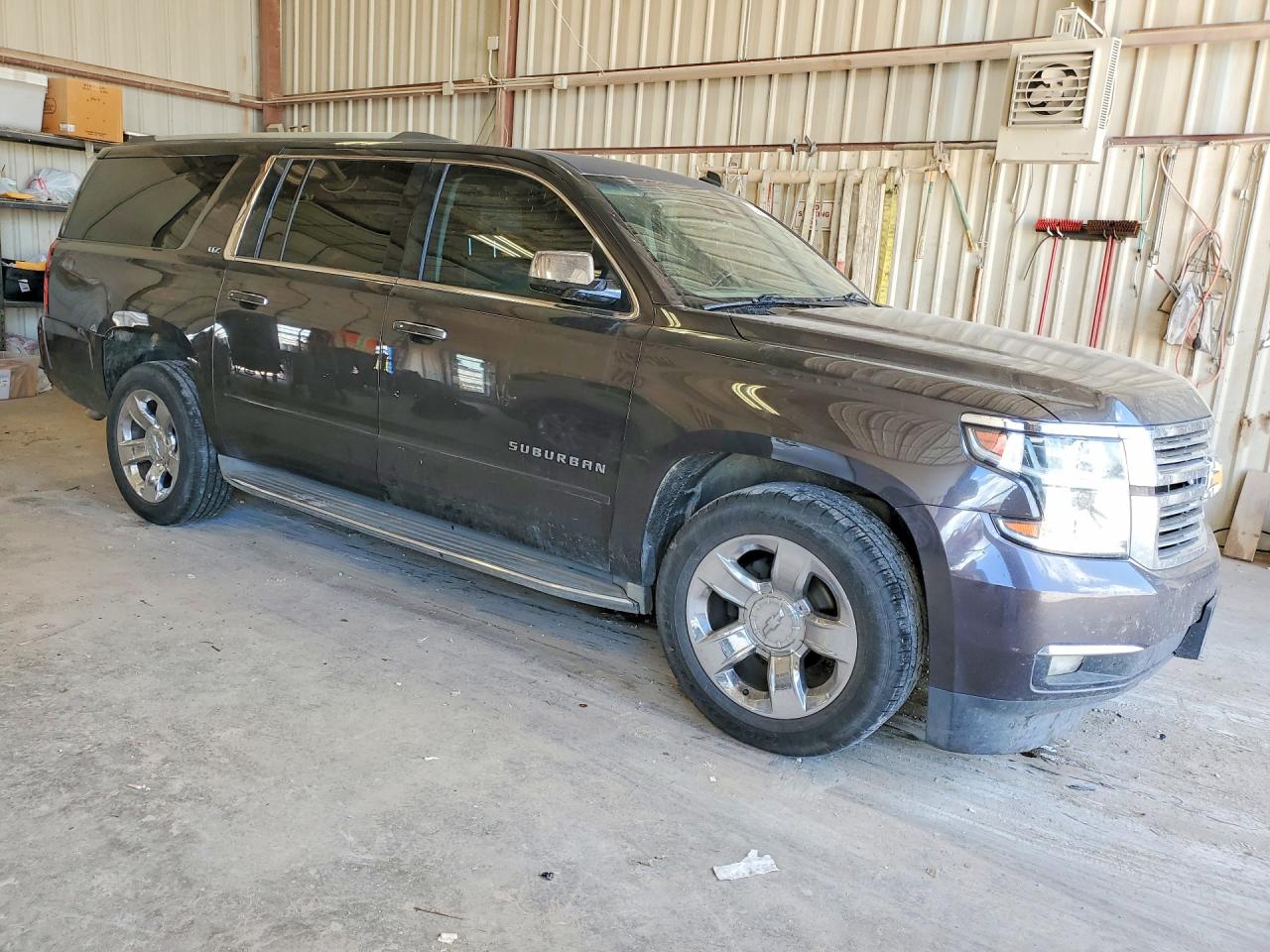 2015 Chevrolet Suburban C1500 Ltz Charcoal vin: 1GNSCKKC4FR269553