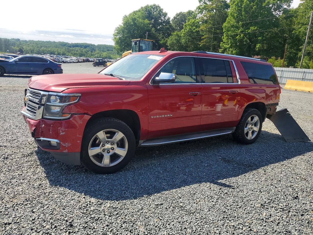 2015 Chevrolet Suburban C1500 Ltz Burgundy vin: 1GNSCKKC4FR606268