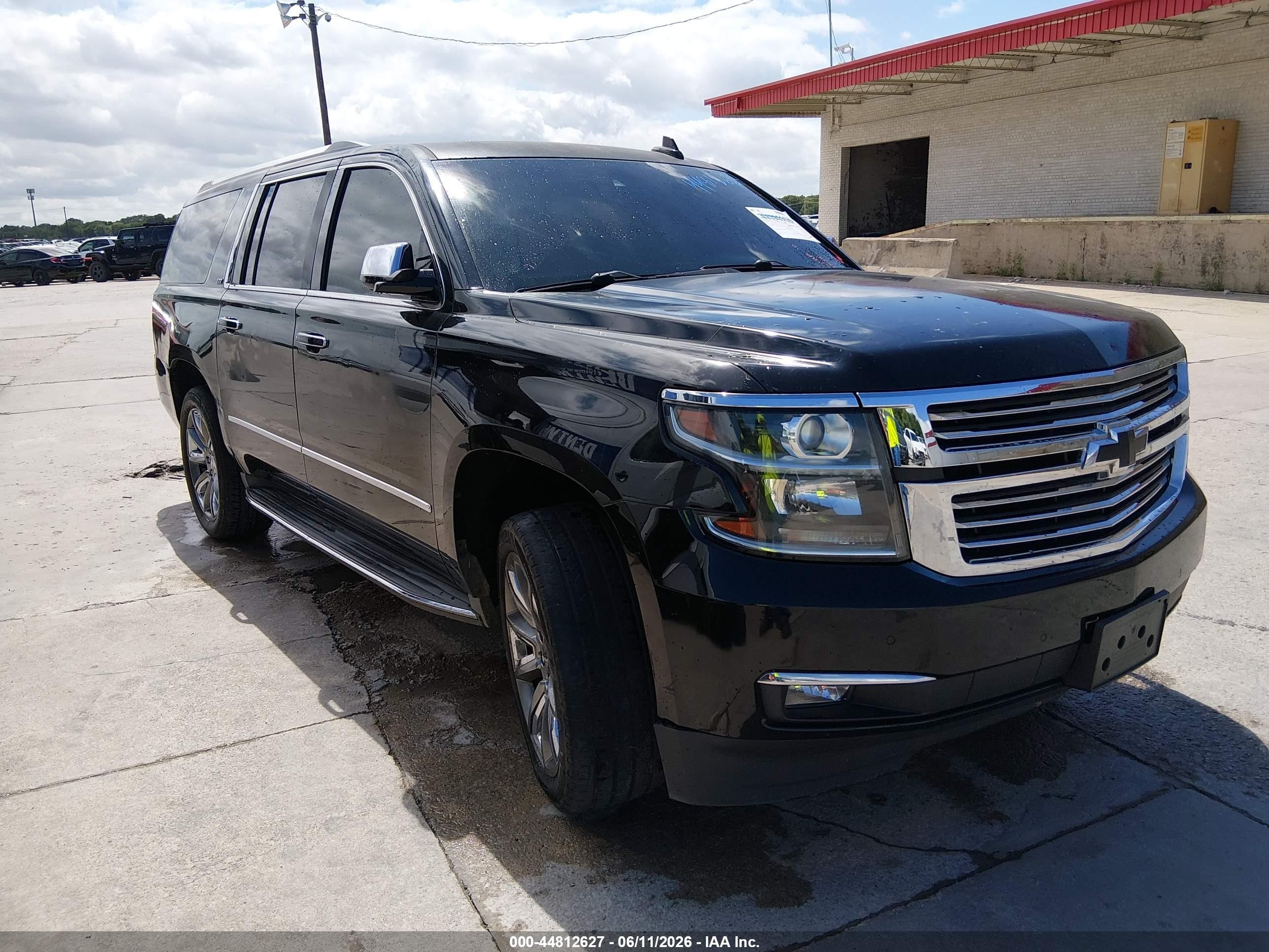 2015 Chevrolet Suburban 1500 Ltz Black vin: 1GNSCKKC5FR562006