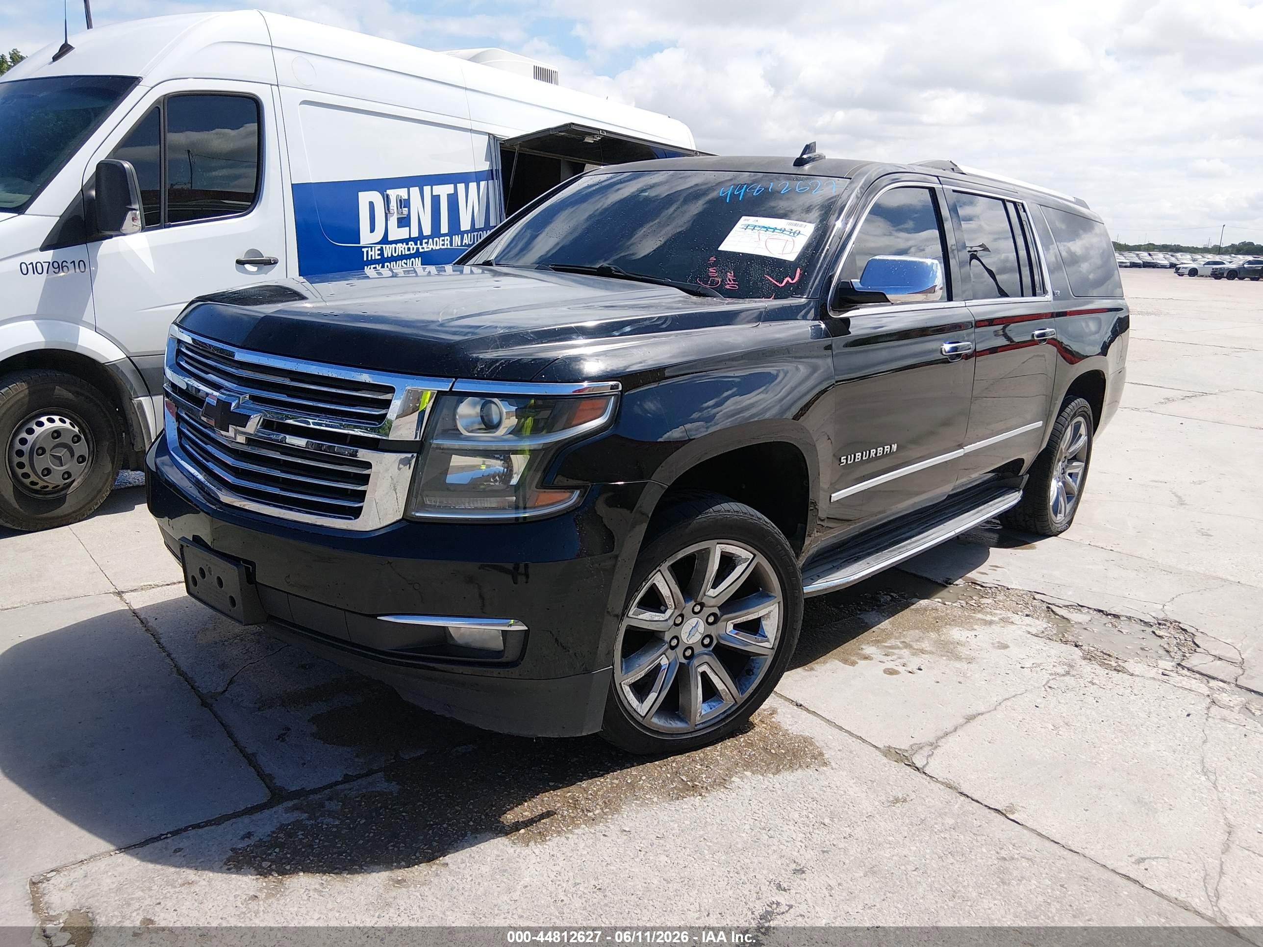 2015 Chevrolet Suburban 1500 Ltz Black vin: 1GNSCKKC5FR562006