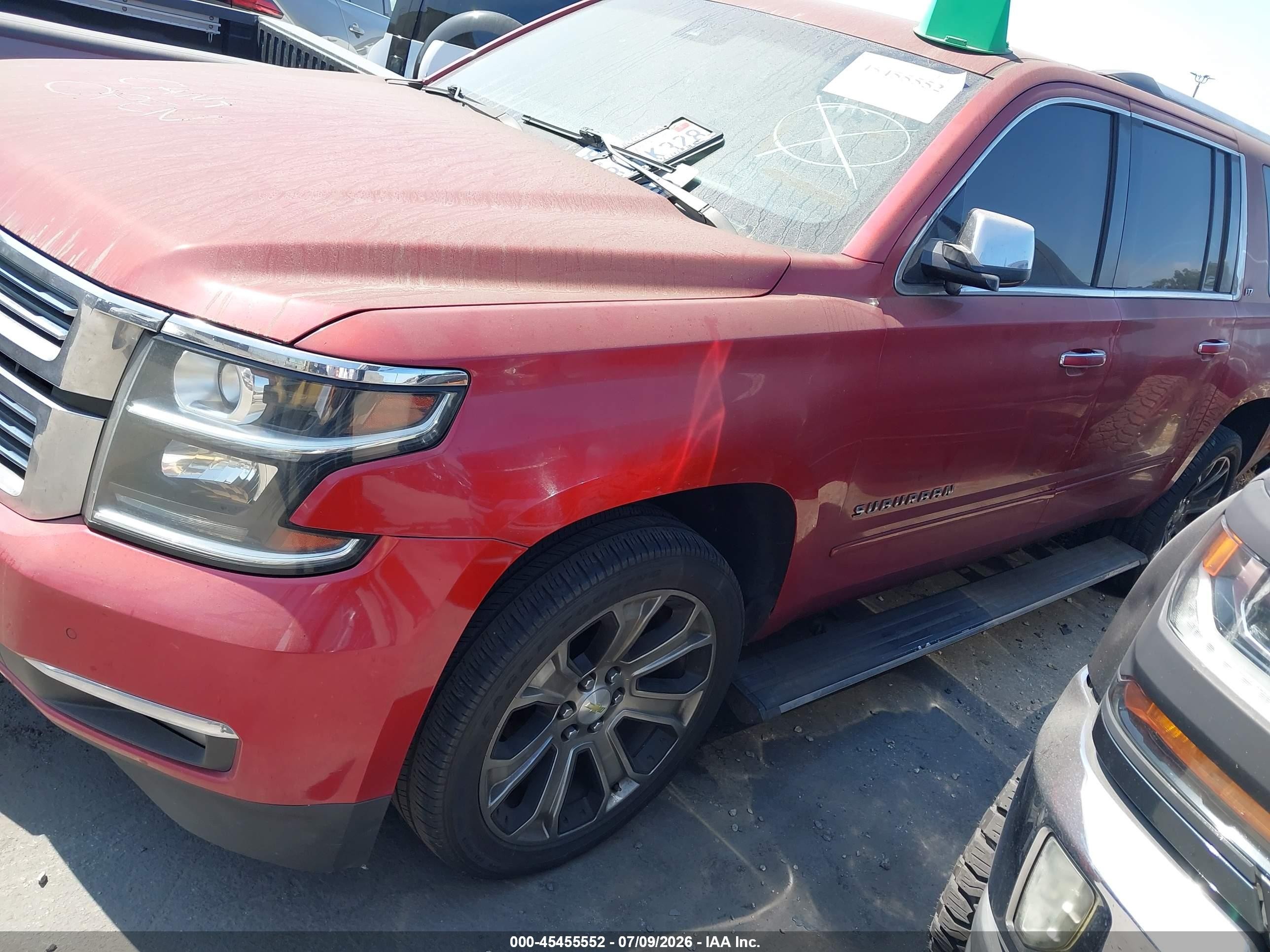 2015 Chevrolet Suburban Ltz Red vin: 1GNSCKKC6FR254388