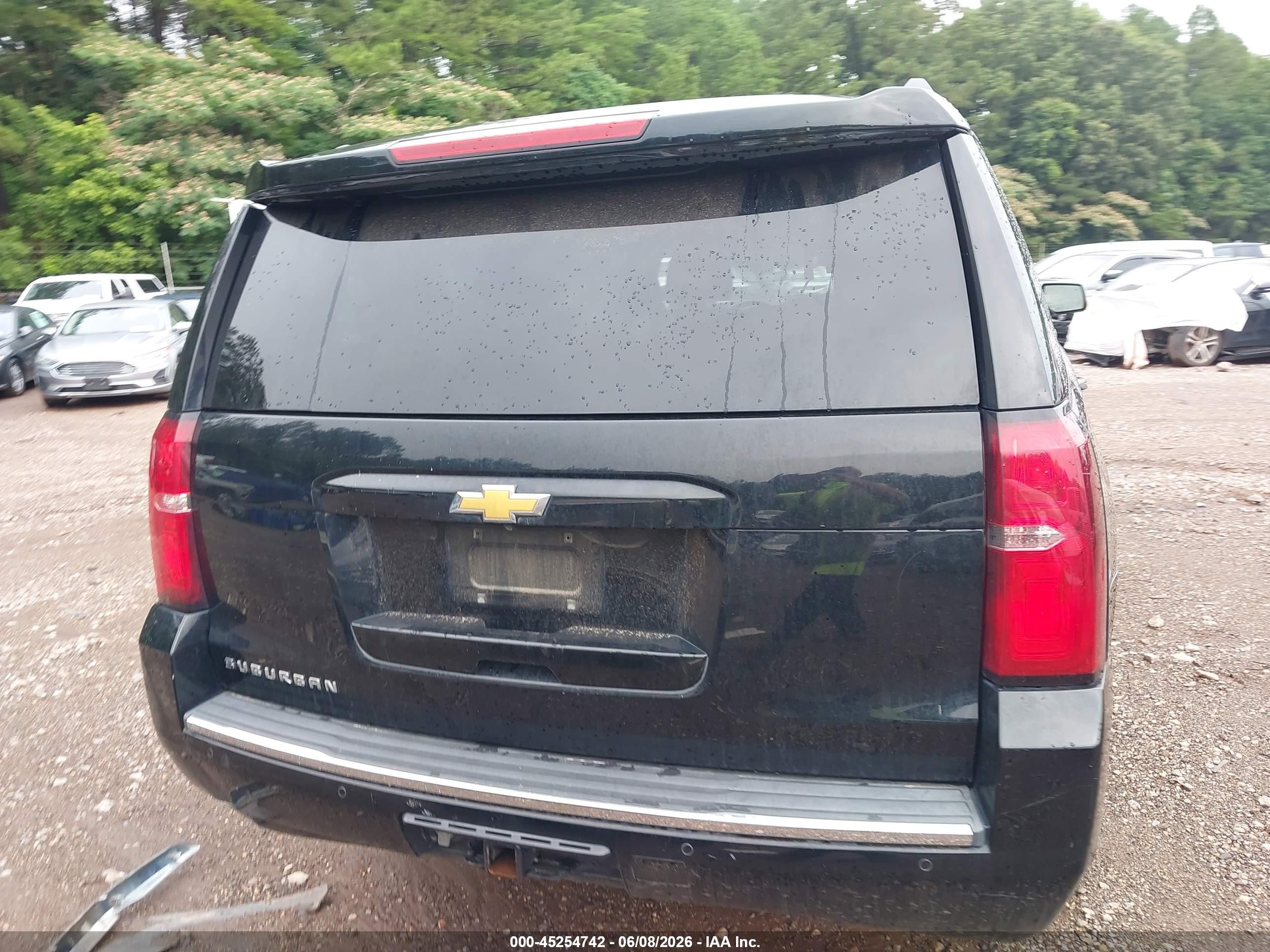 2015 Chevrolet Suburban 1500 Ltz Black vin: 1GNSCKKC7FR116410