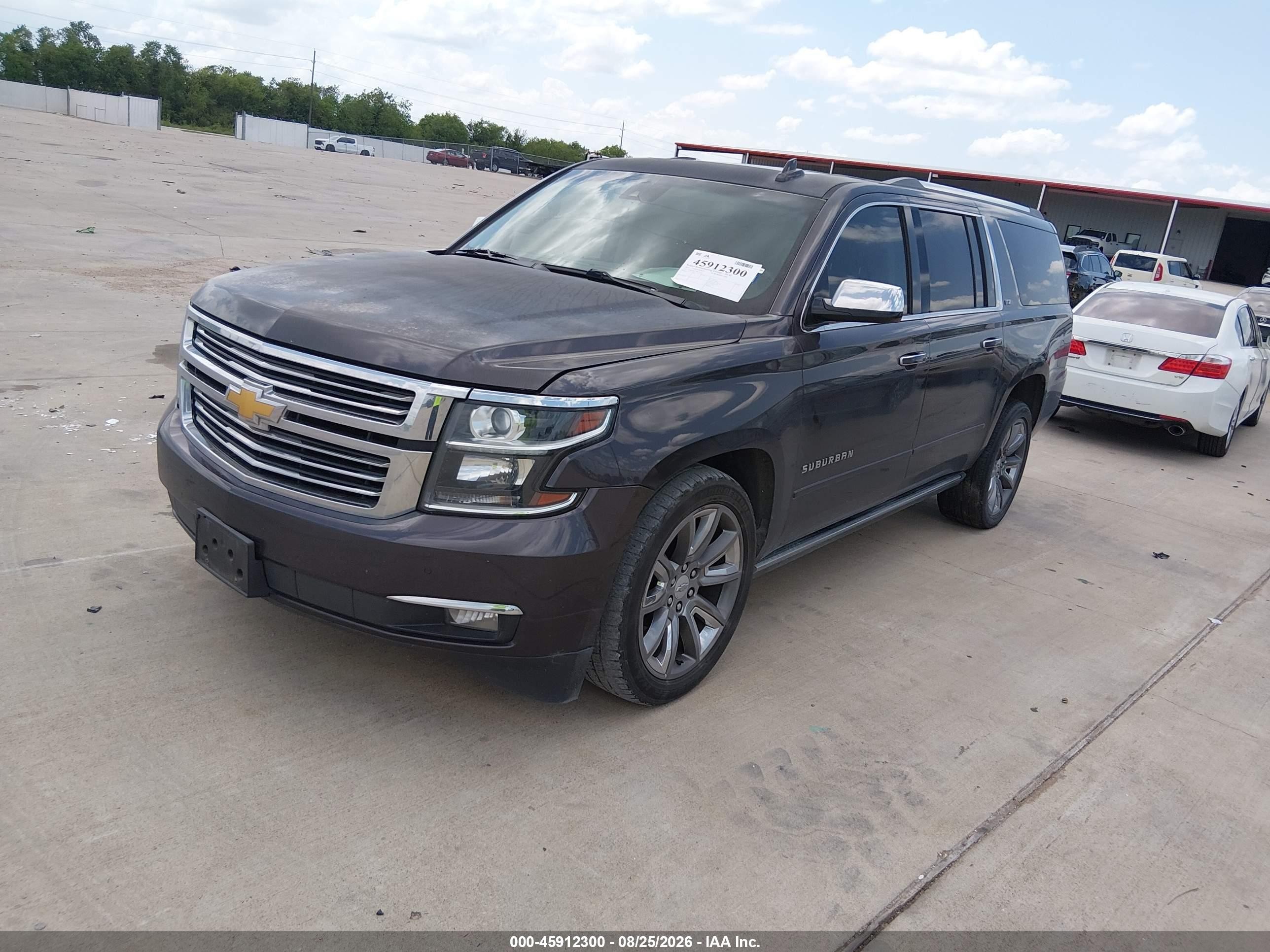 2015 Chevrolet Suburban 1500 Ltz Gray vin: 1GNSCKKC7FR731216