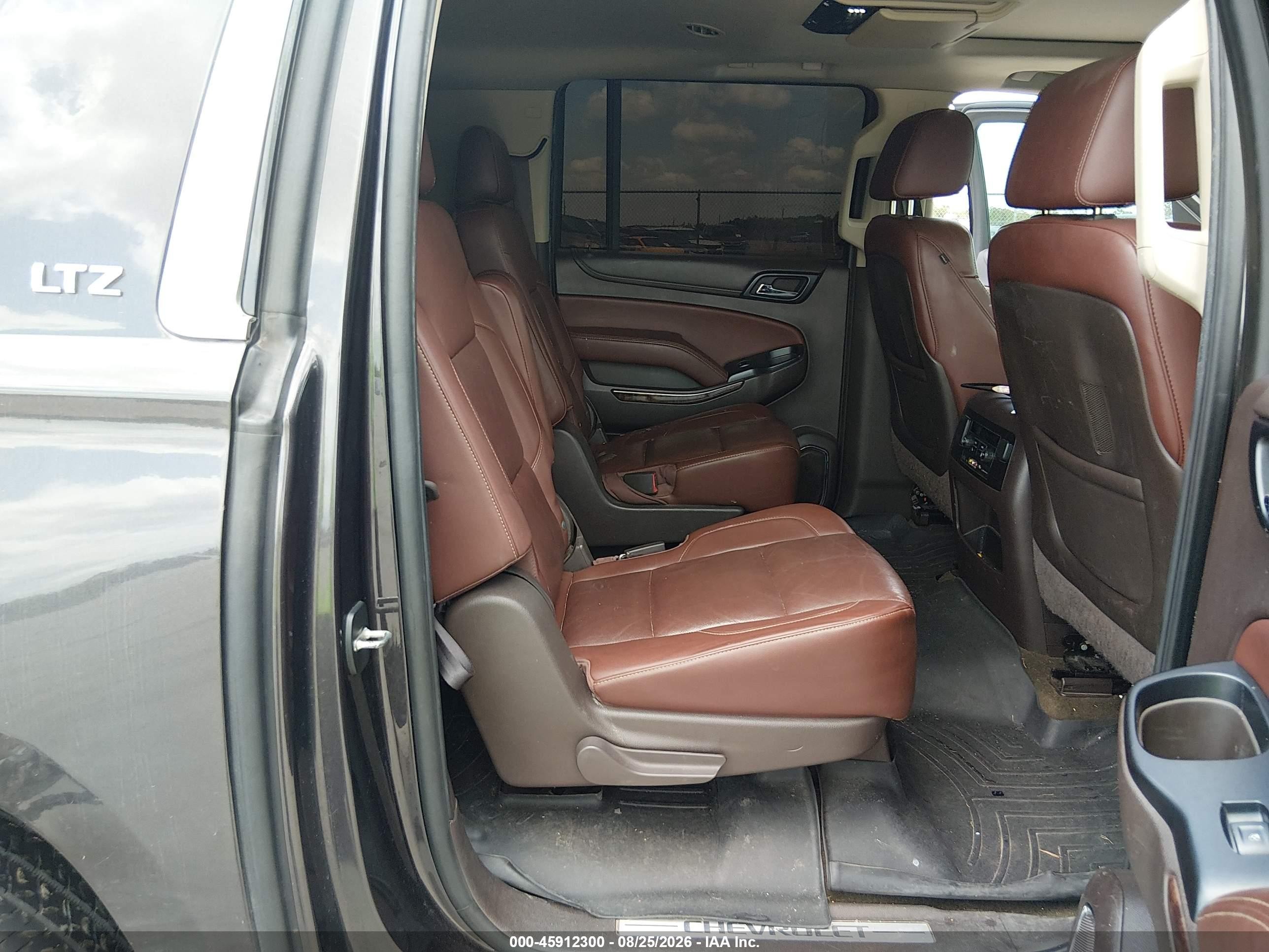 2015 Chevrolet Suburban 1500 Ltz Gray vin: 1GNSCKKC7FR731216