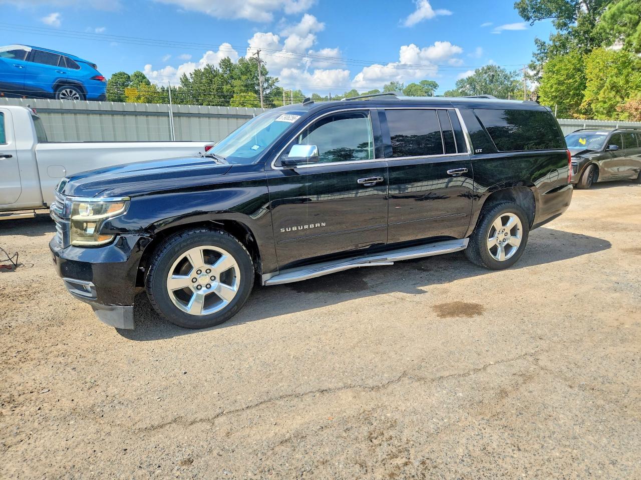 2015 Chevrolet Suburban C1500 Ltz Black vin: 1GNSCKKC9FR263117