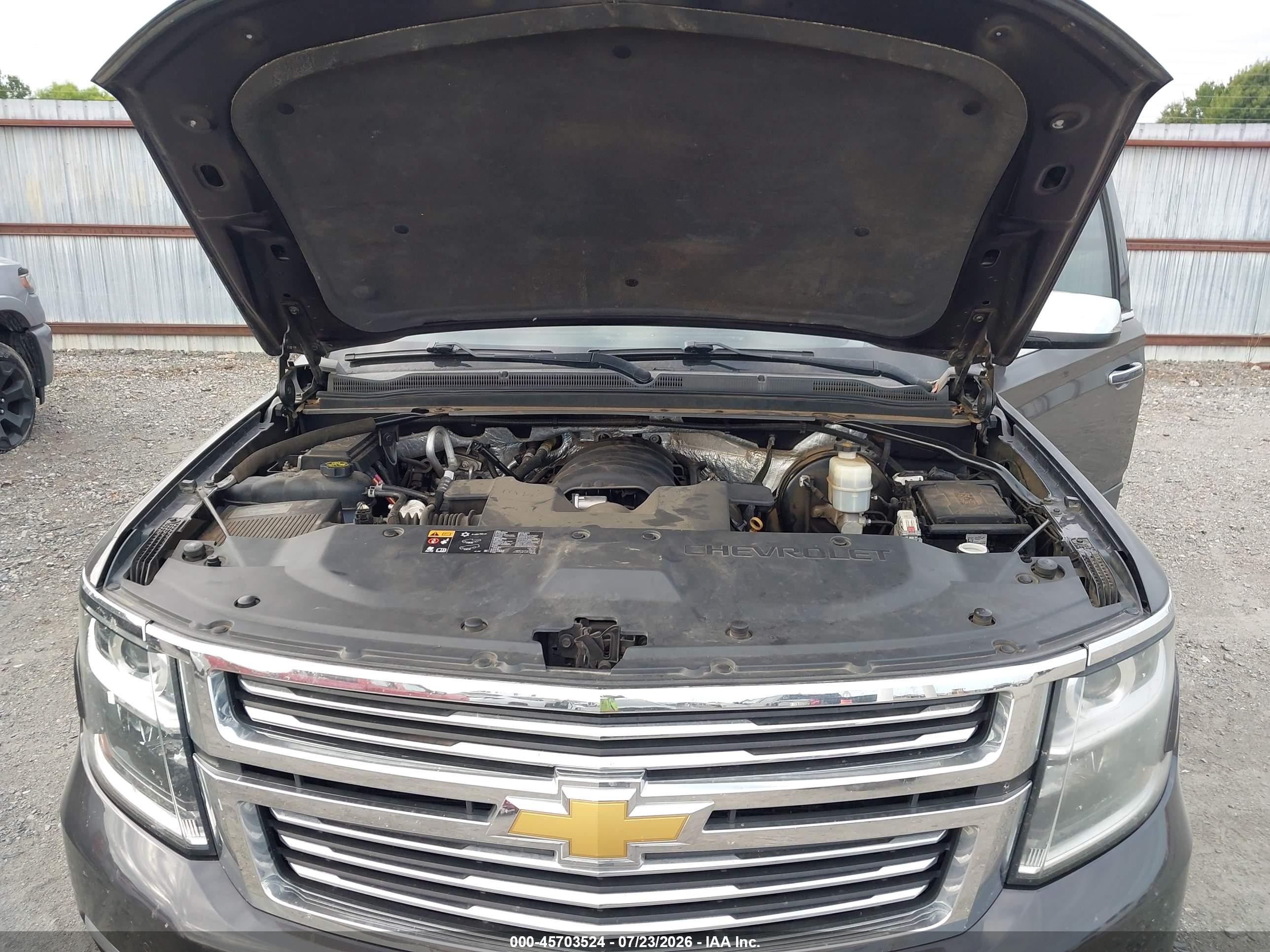 2015 Chevrolet Suburban 1500 Ltz Black vin: 1GNSCKKC9FR585224