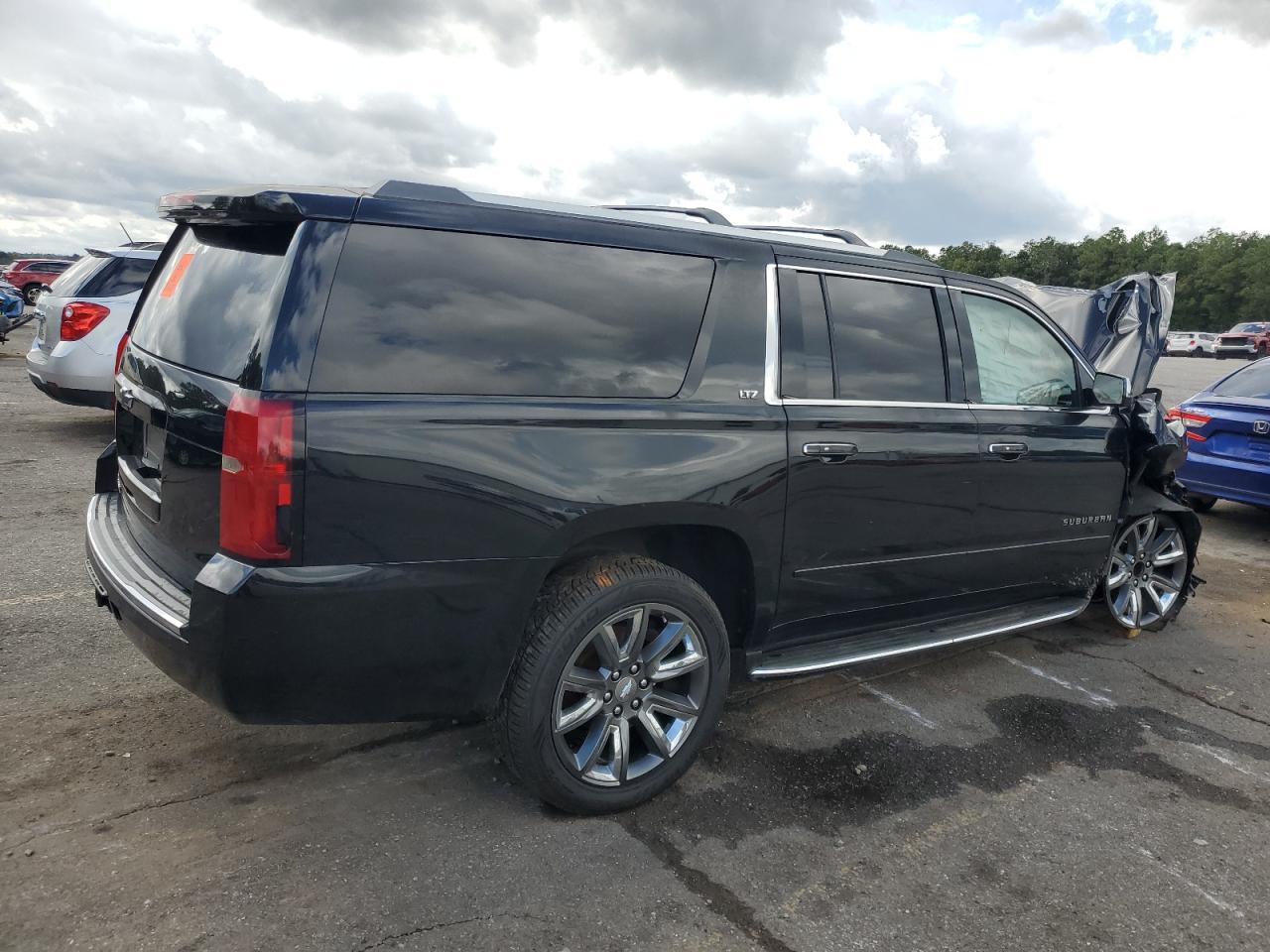 2015 Chevrolet Suburban C1500 Ltz Black vin: 1GNSCKKC9FR629433