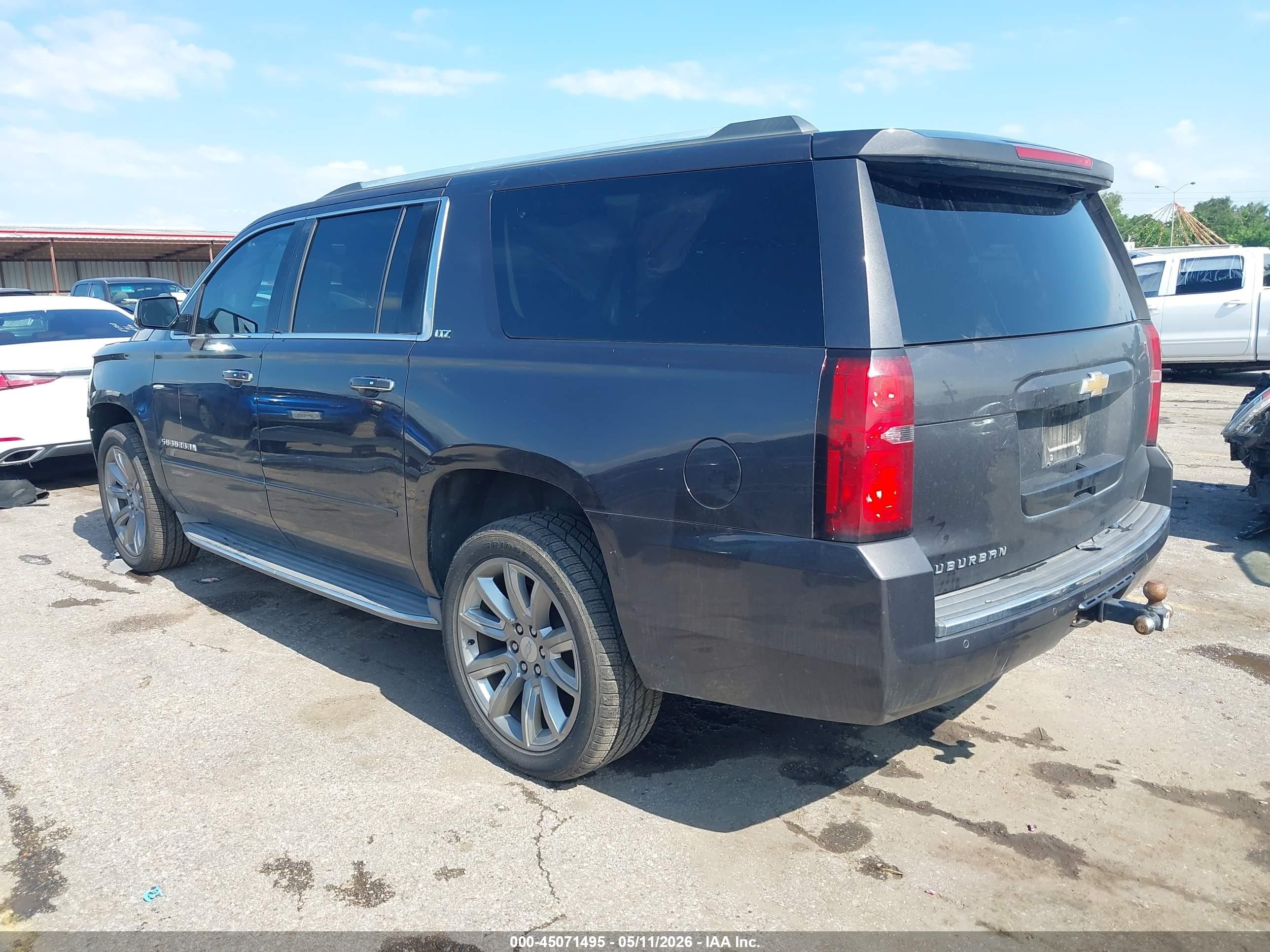 2015 Chevrolet Suburban 1500 Ltz Gray vin: 1GNSCKKCXFR153953