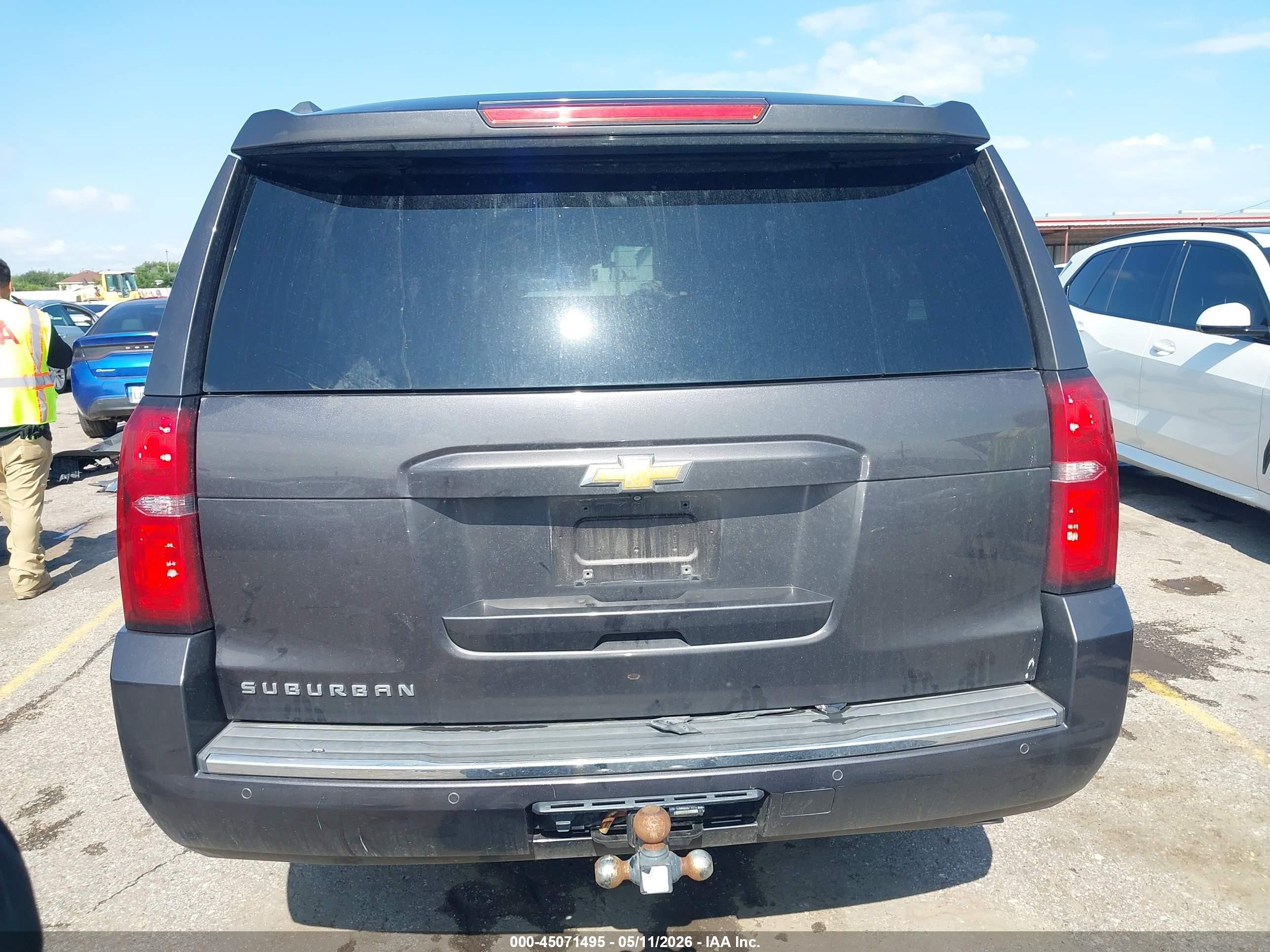 2015 Chevrolet Suburban 1500 Ltz Gray vin: 1GNSCKKCXFR153953