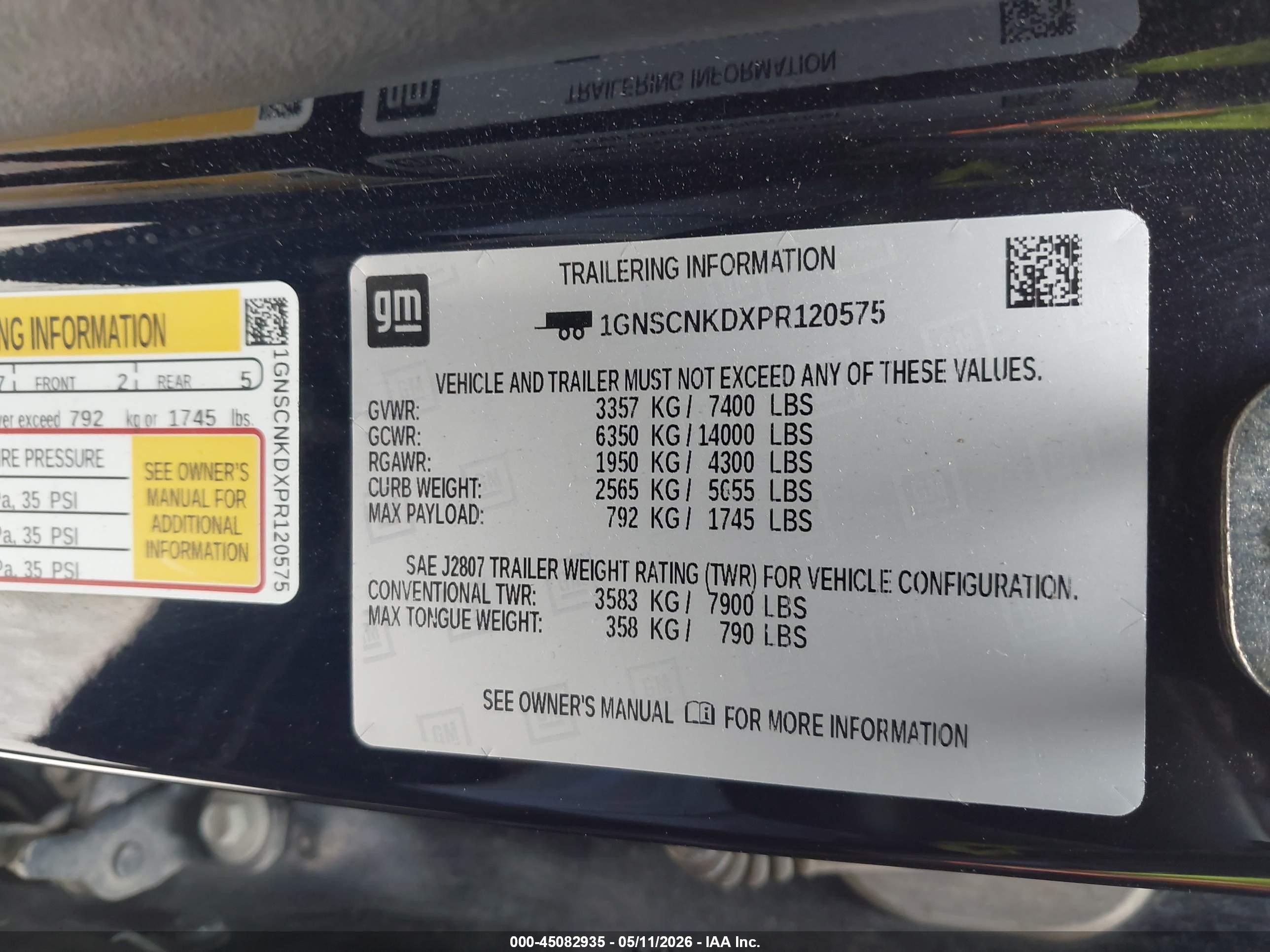 2023 Chevrolet Tahoe 2wd Lt Dark Blue vin: 1GNSCNKDXPR120575