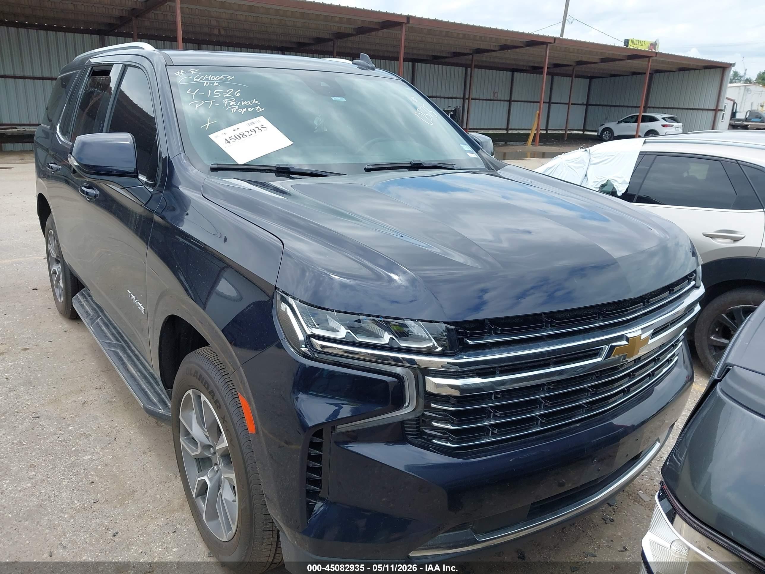 2023 Chevrolet Tahoe 2wd Lt Dark Blue vin: 1GNSCNKDXPR120575