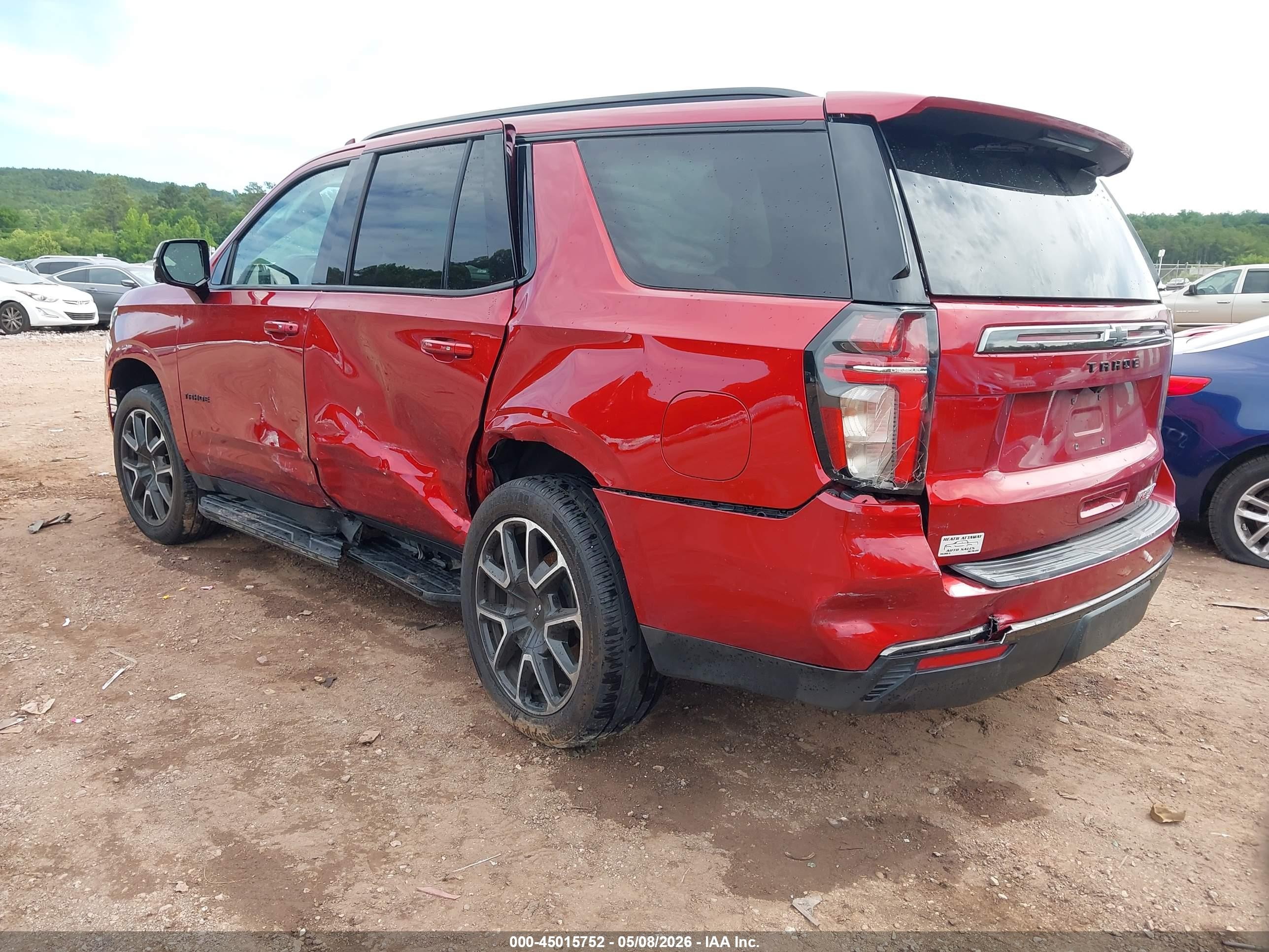 2021 Chevrolet Tahoe 2wd Rst Красный vin: 1GNSCRKD6MR241705