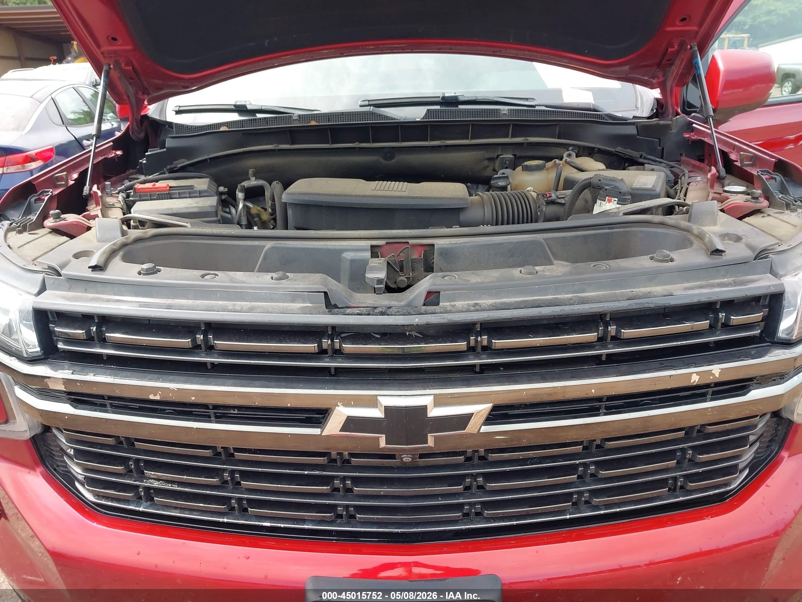2021 Chevrolet Tahoe 2wd Rst Красный vin: 1GNSCRKD6MR241705